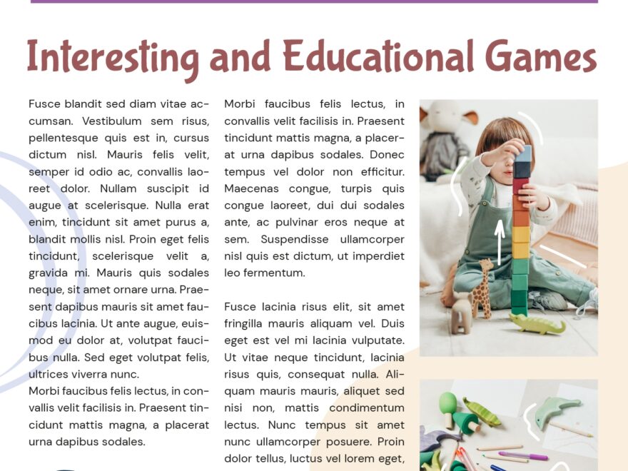 Newspaper For Kids Free Google Docs Template Gdoc io