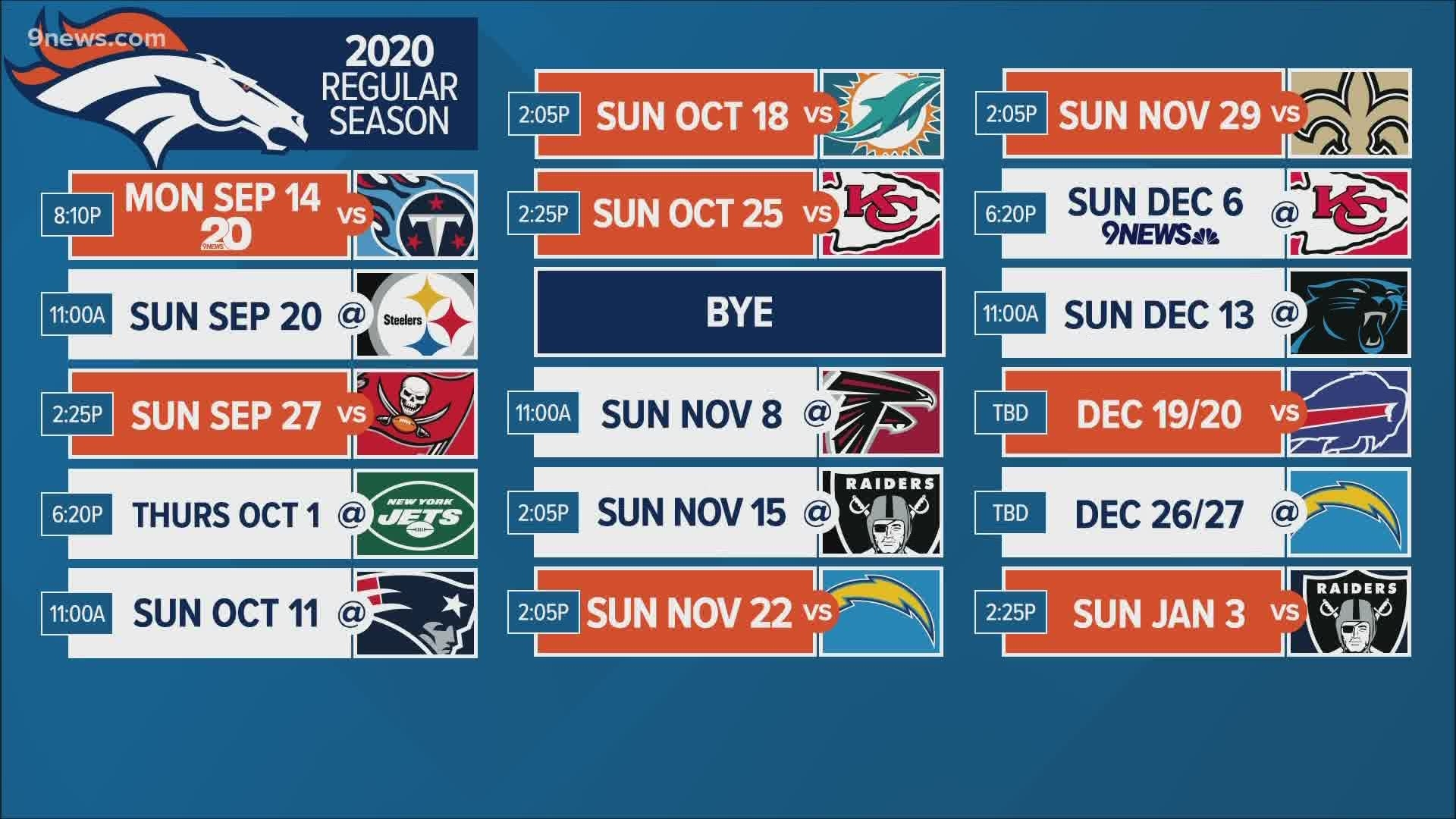 Nfl 2020 Season 2025 Schedule