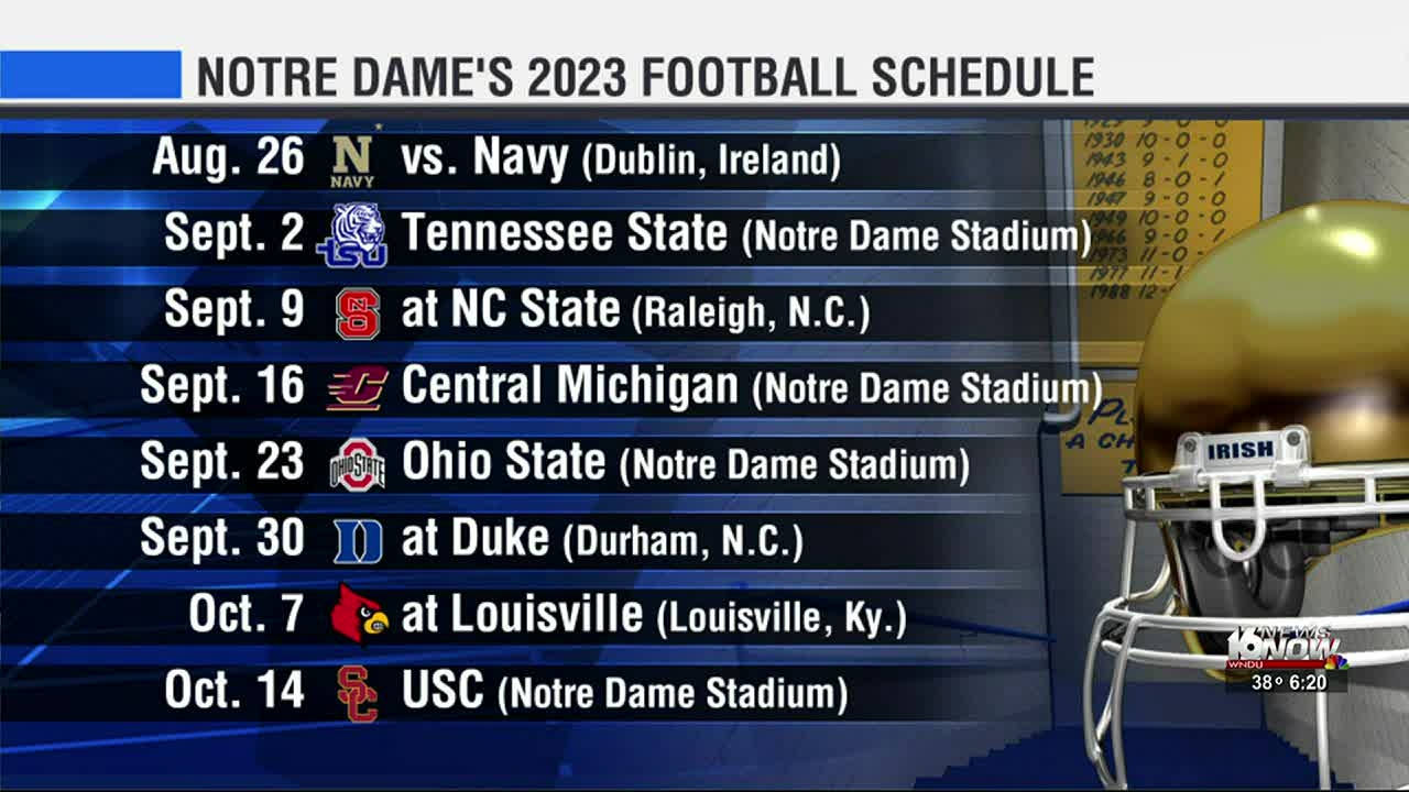 Notre Dame s 2023 Football Schedule