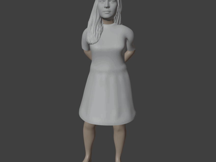 Nursing Girl 3D Model Free STL File For 3D Printing Cults