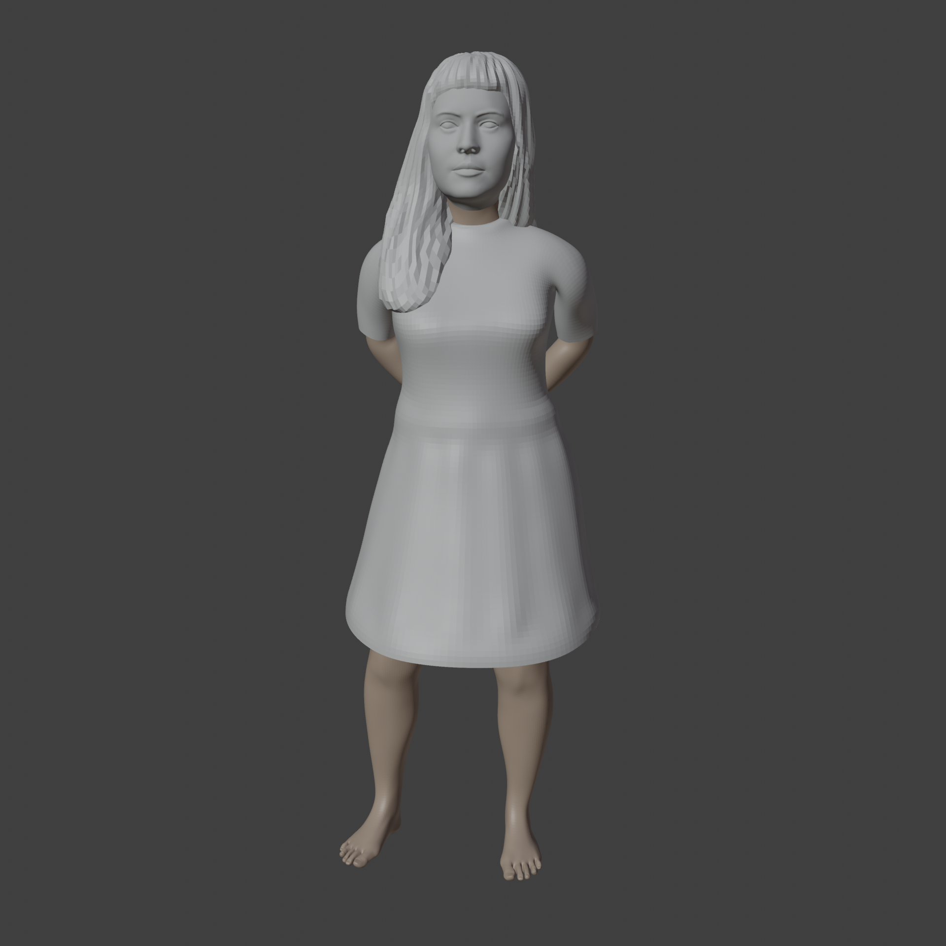  Nursing Girl 3D Model Free STL File For 3D Printing Cults