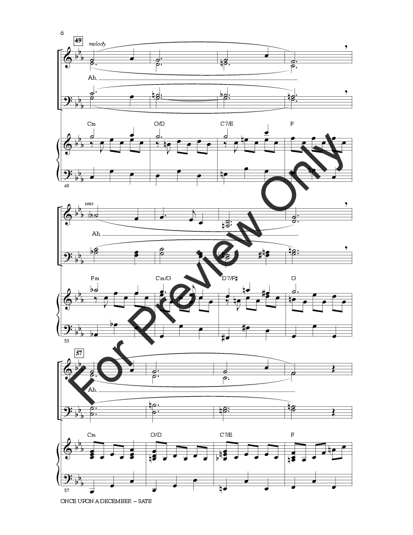 Once Upon A December SATB By Lynn Ahrens J W Pepper Sheet Music