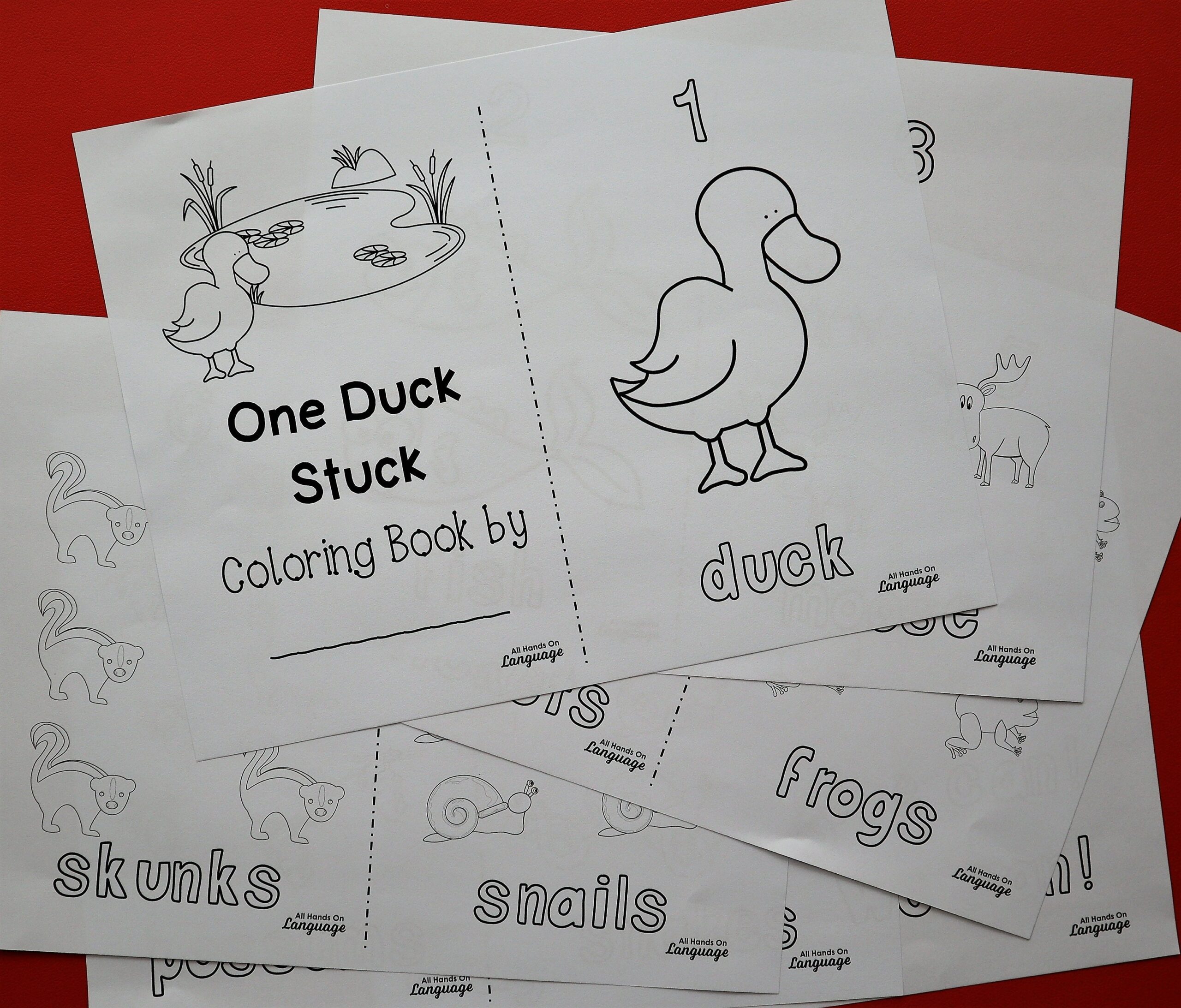One Duck Stuck Story Companion Count To 10 Sequencing And Literacy Activities Speech And Autism PDF Printable Etsy