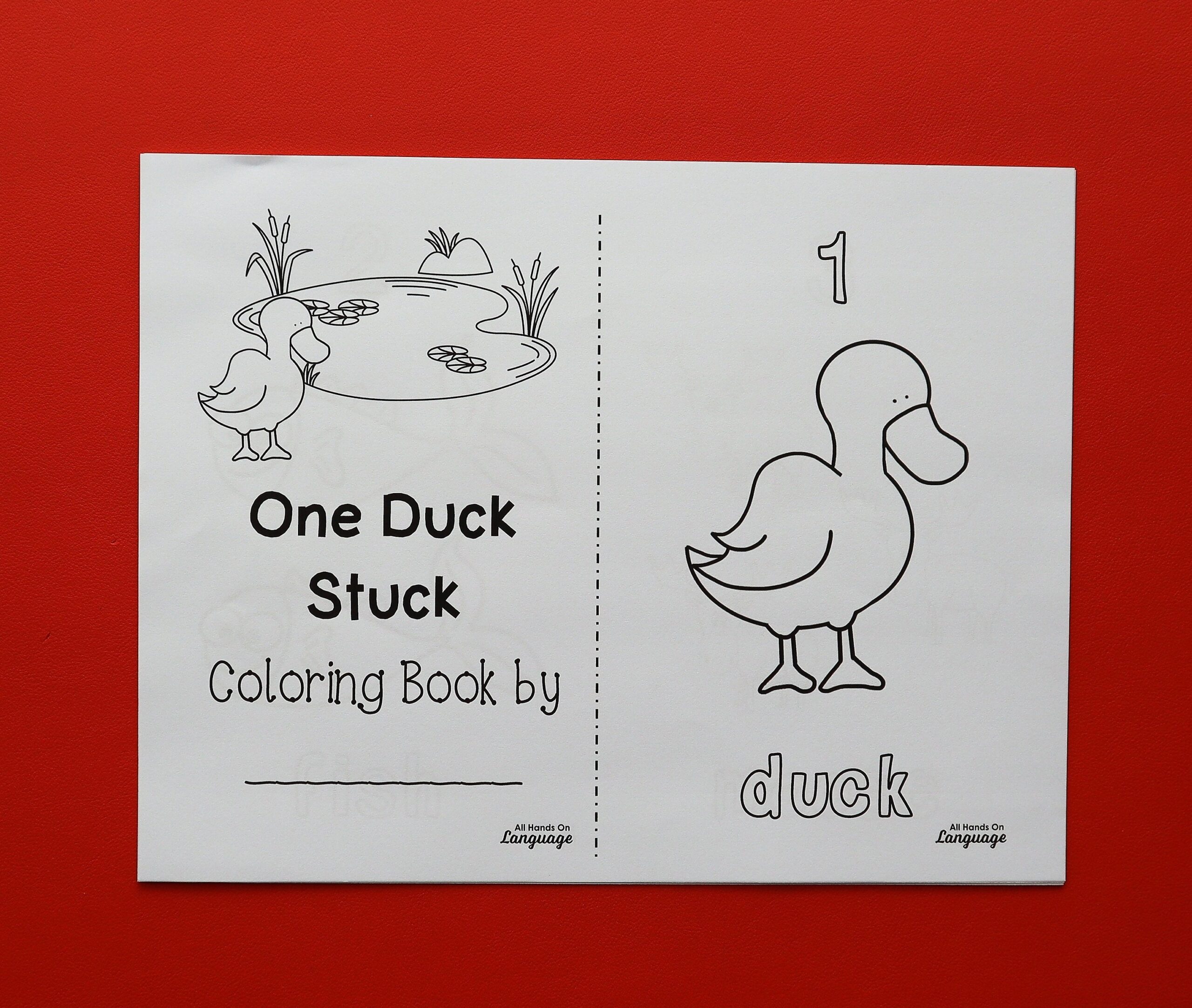 One Duck Stuck Story Companion Count To 10 Sequencing And Literacy Activities Speech And Autism PDF Printable Etsy