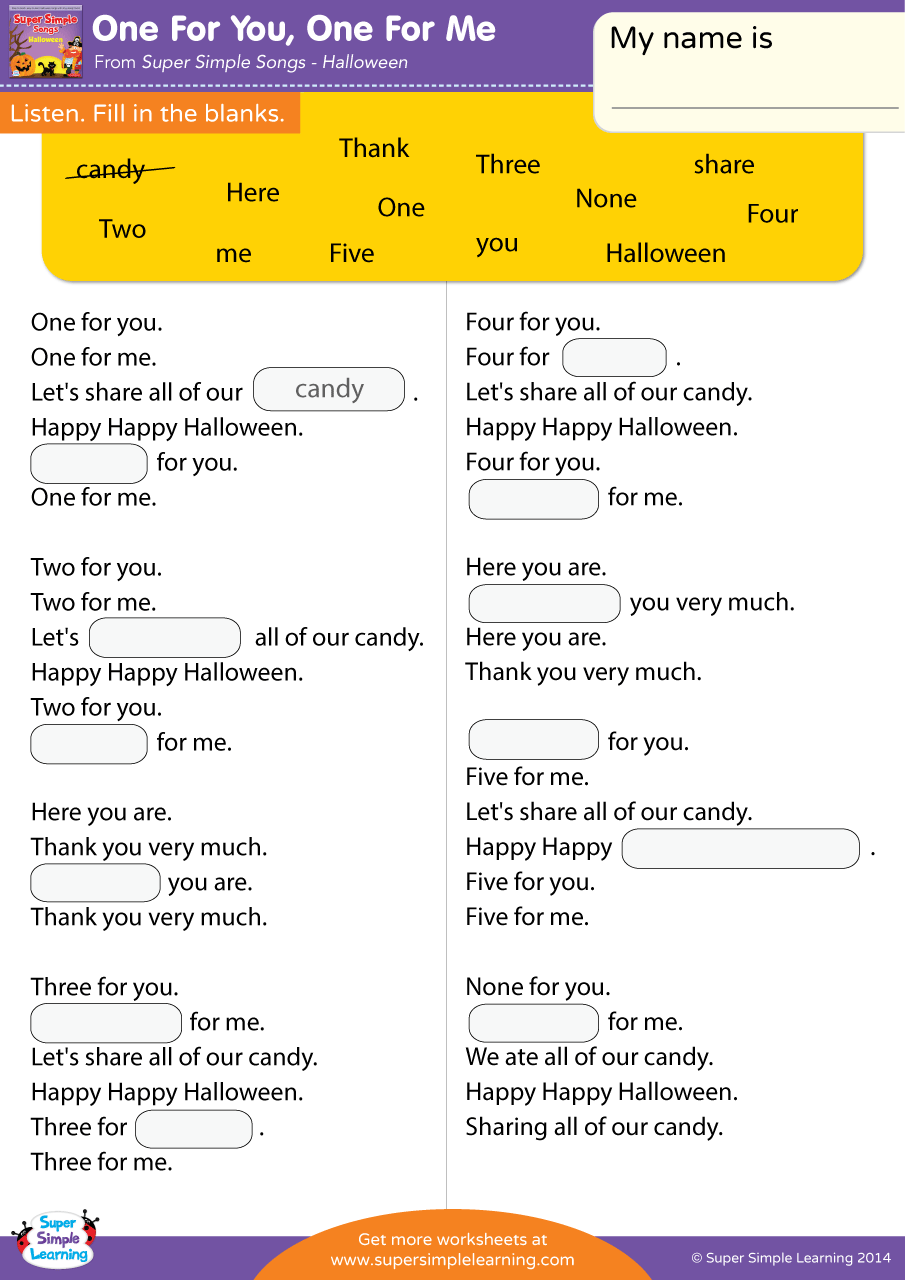 Fill In The Blank Games Printable