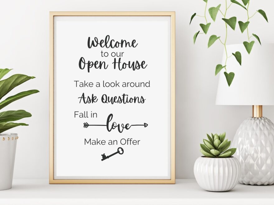 Open House Welcome Sign Real Estate Printable PDF Sign Real Estate Marketing Realtor Open House Welcome To Our Open House Etsy