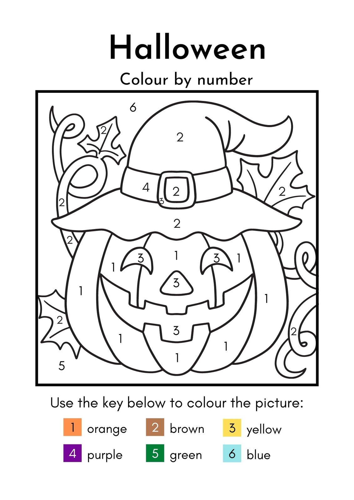 Page 6 Free Printable Halloween Worksheet Templates To Edit Canva