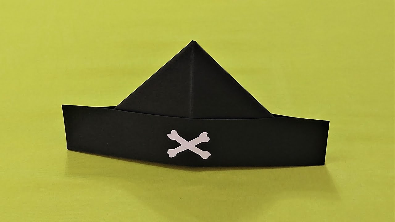 Paper Pirate Hat Easy Origami Things From Paper Fun For Kids YouTube