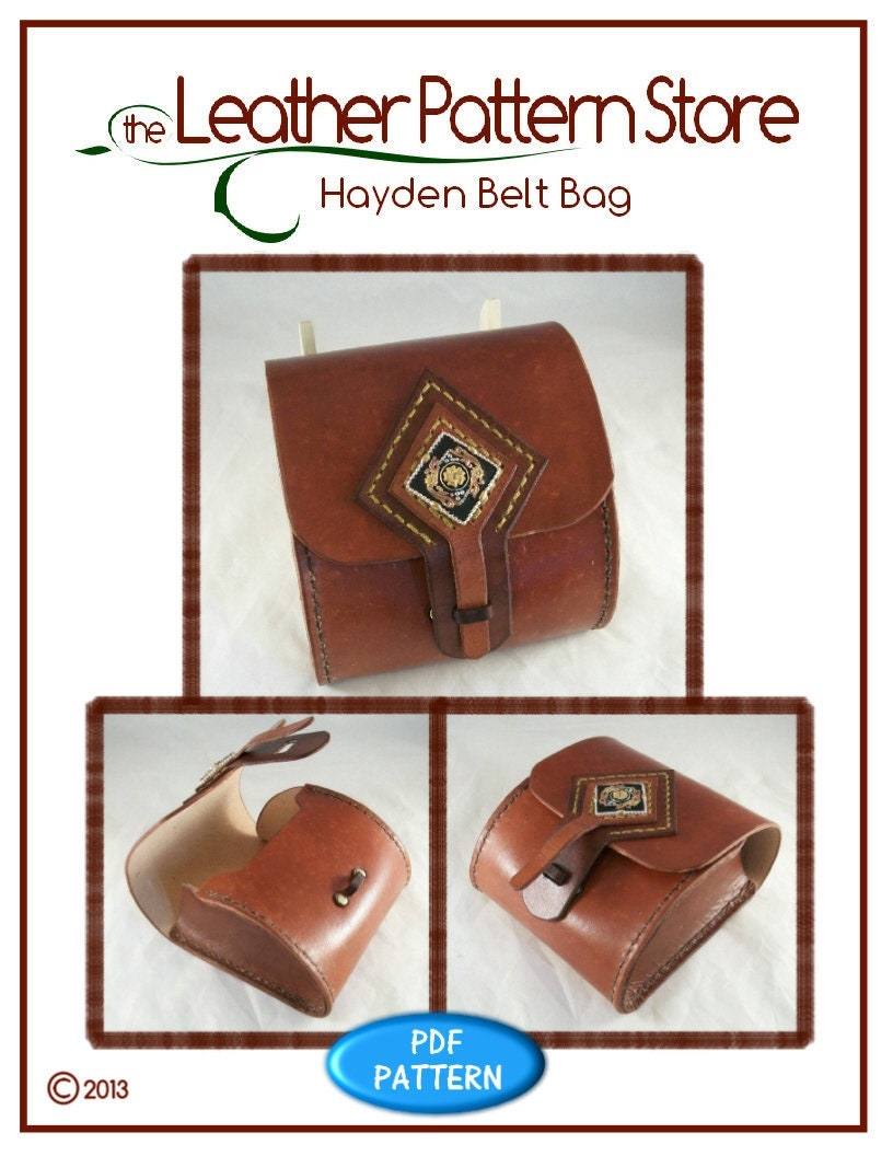 Leather Belt Pouch Pattern Printable