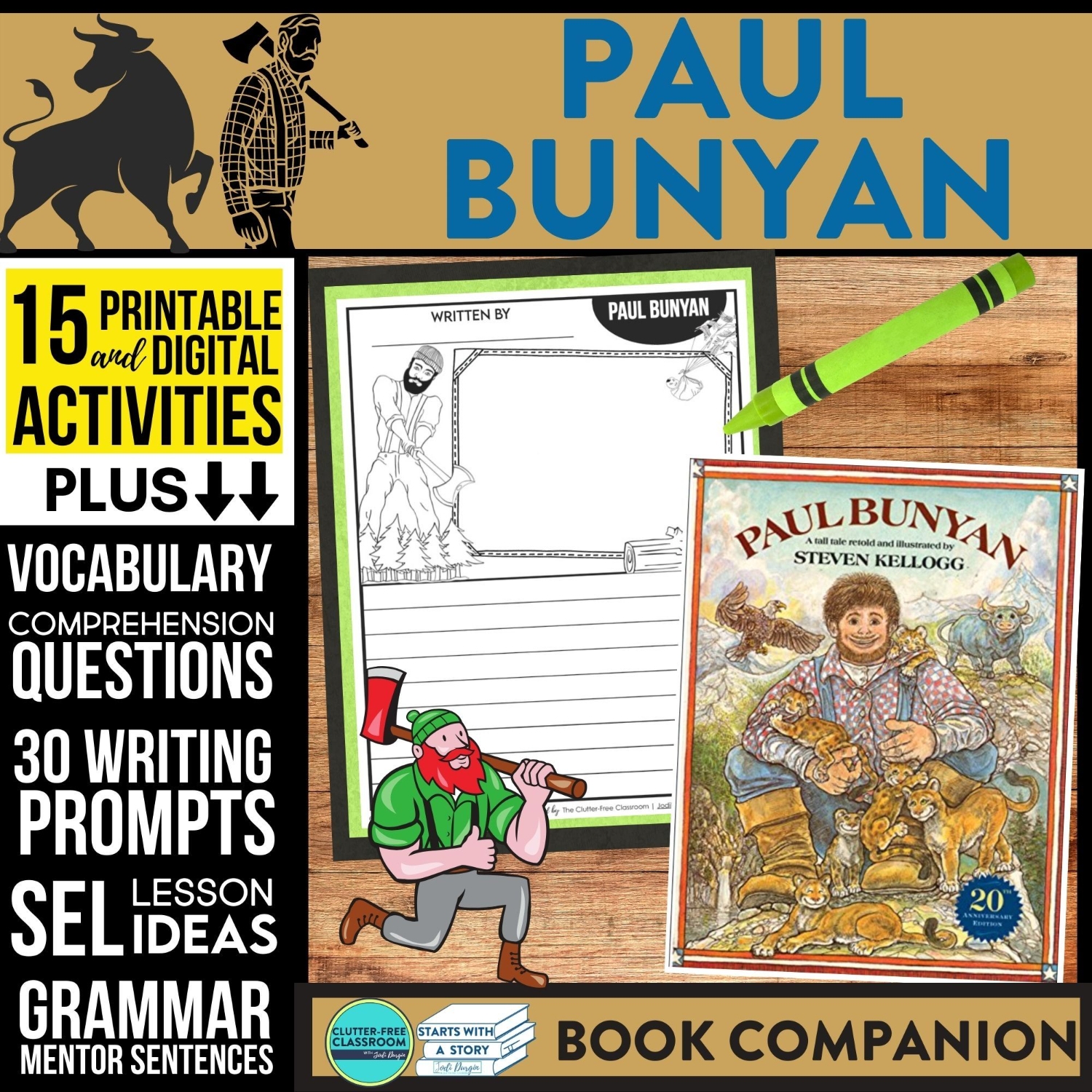 Paul Bunyan Tall Tale Printable Story