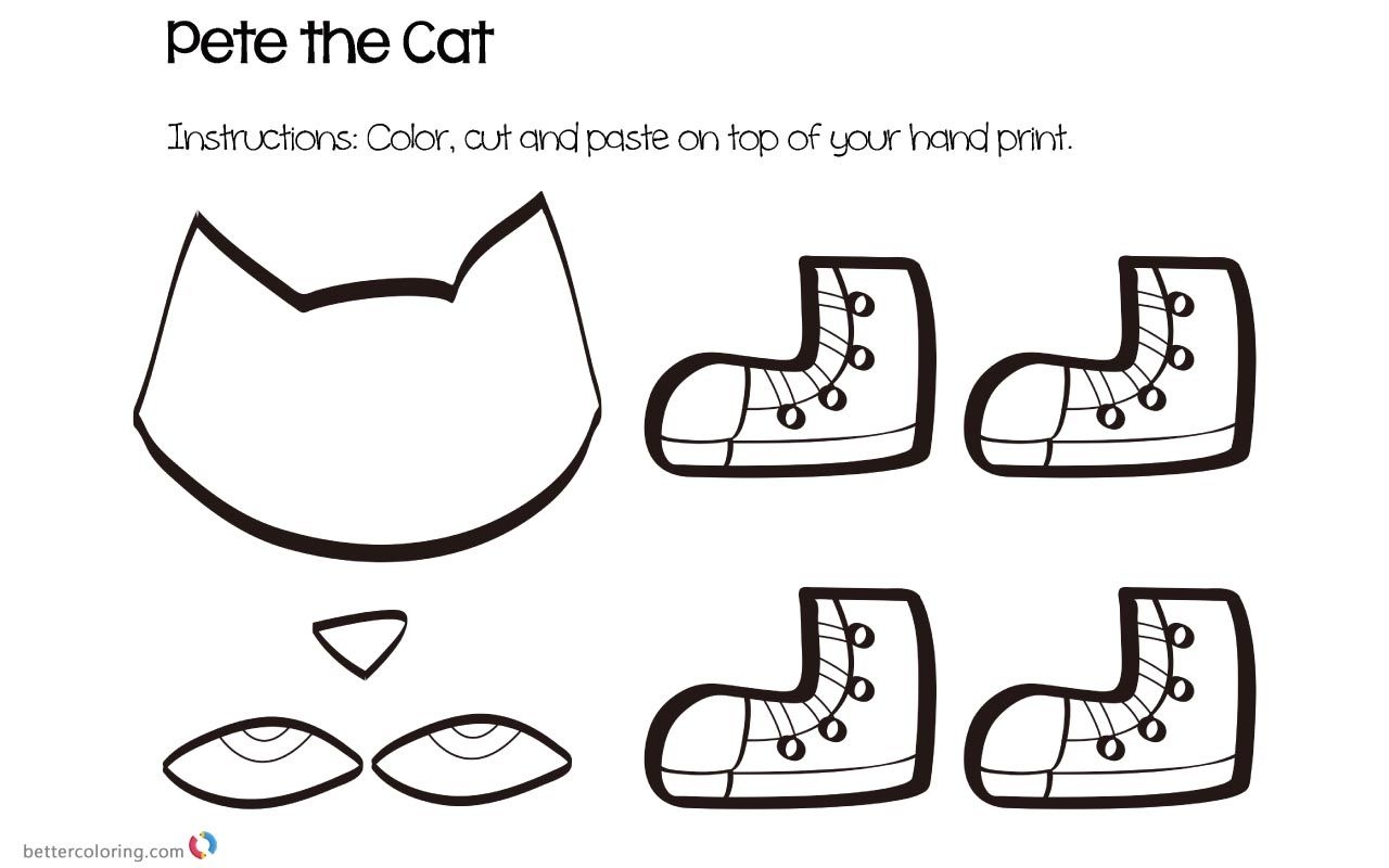 Pete The Cat White Shoes Printable Google Search