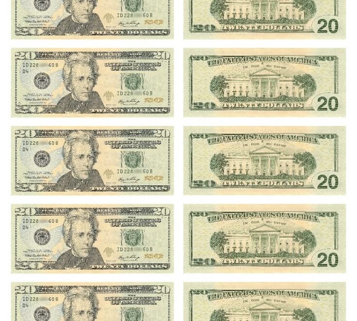 Play Money Actual Size 10 Free PDF Printables Printablee