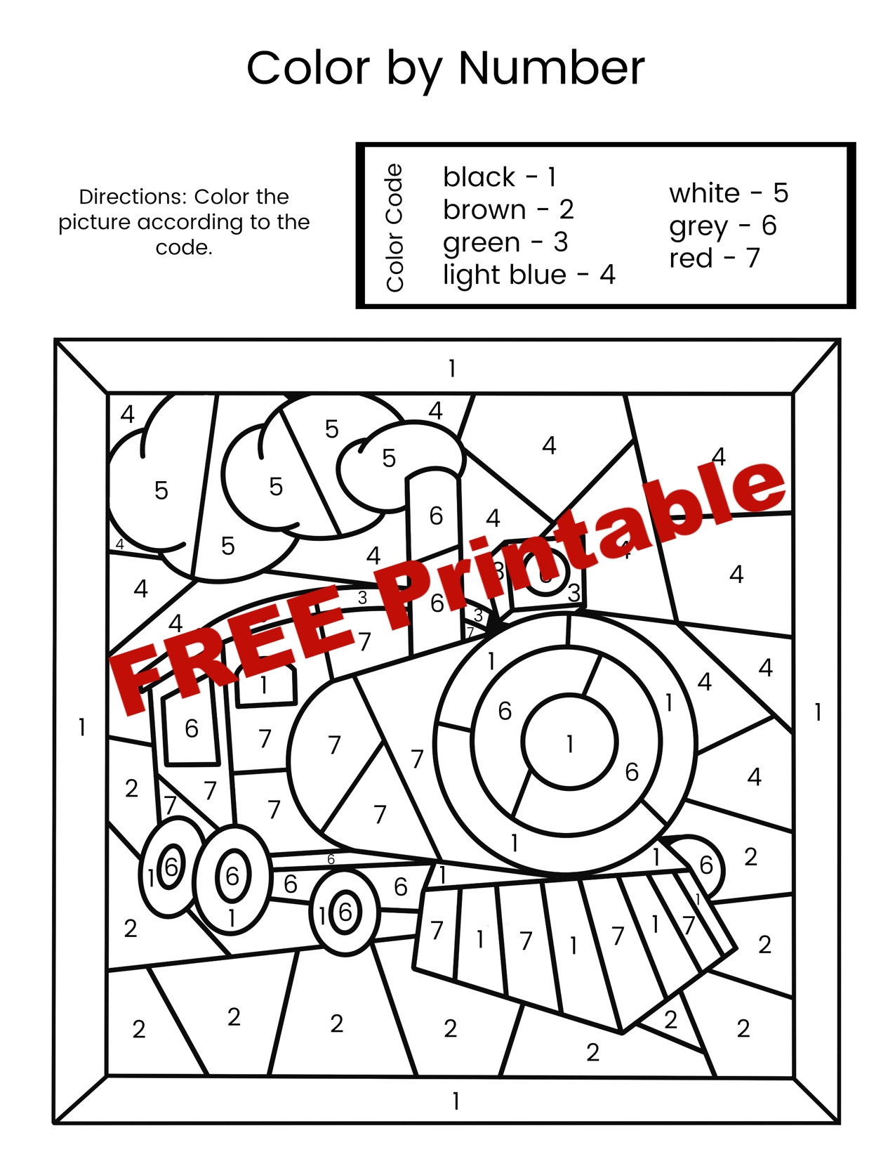 Polar Express Color By Number Pages The Activity Mom