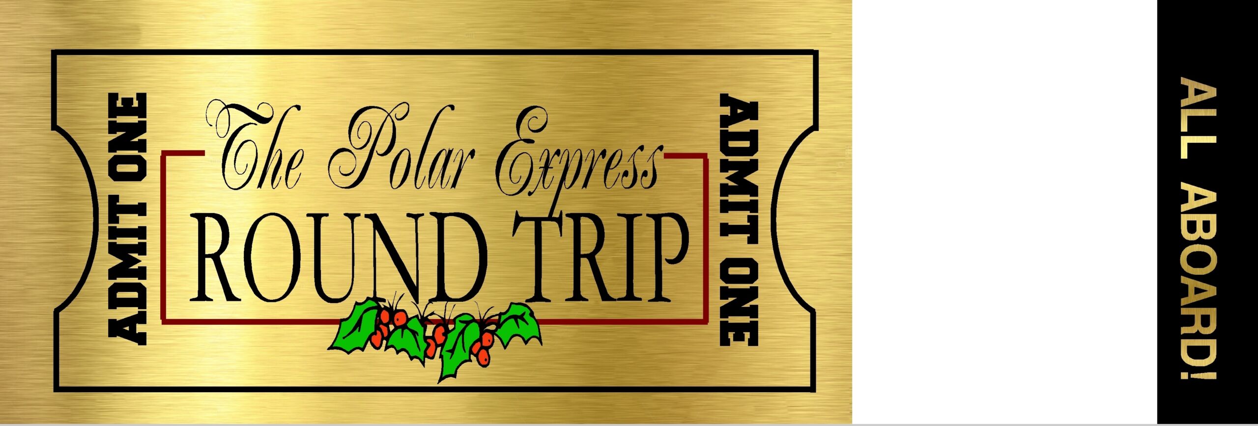 Polar Express Ticket The Idea Door