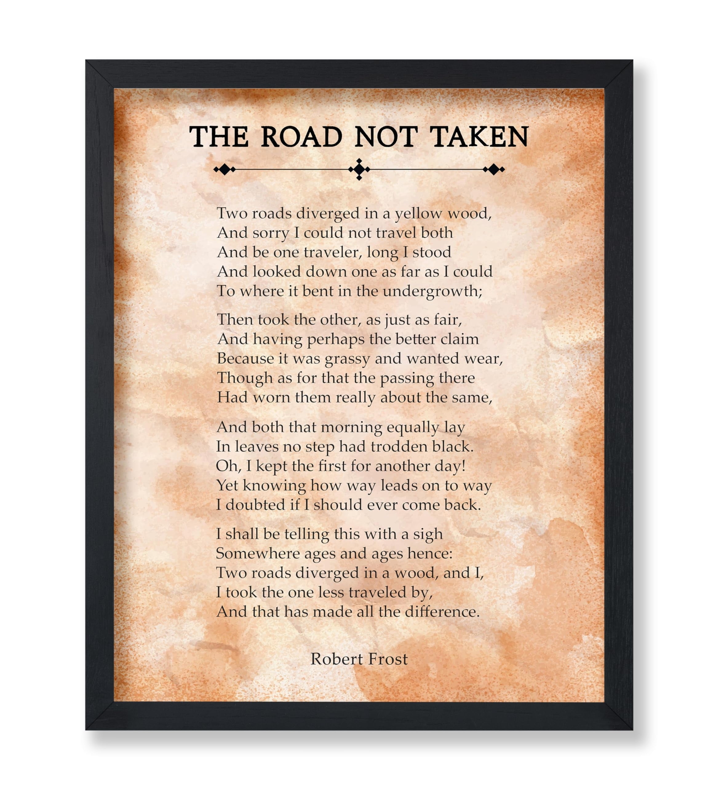 The Road Not Taken Printable