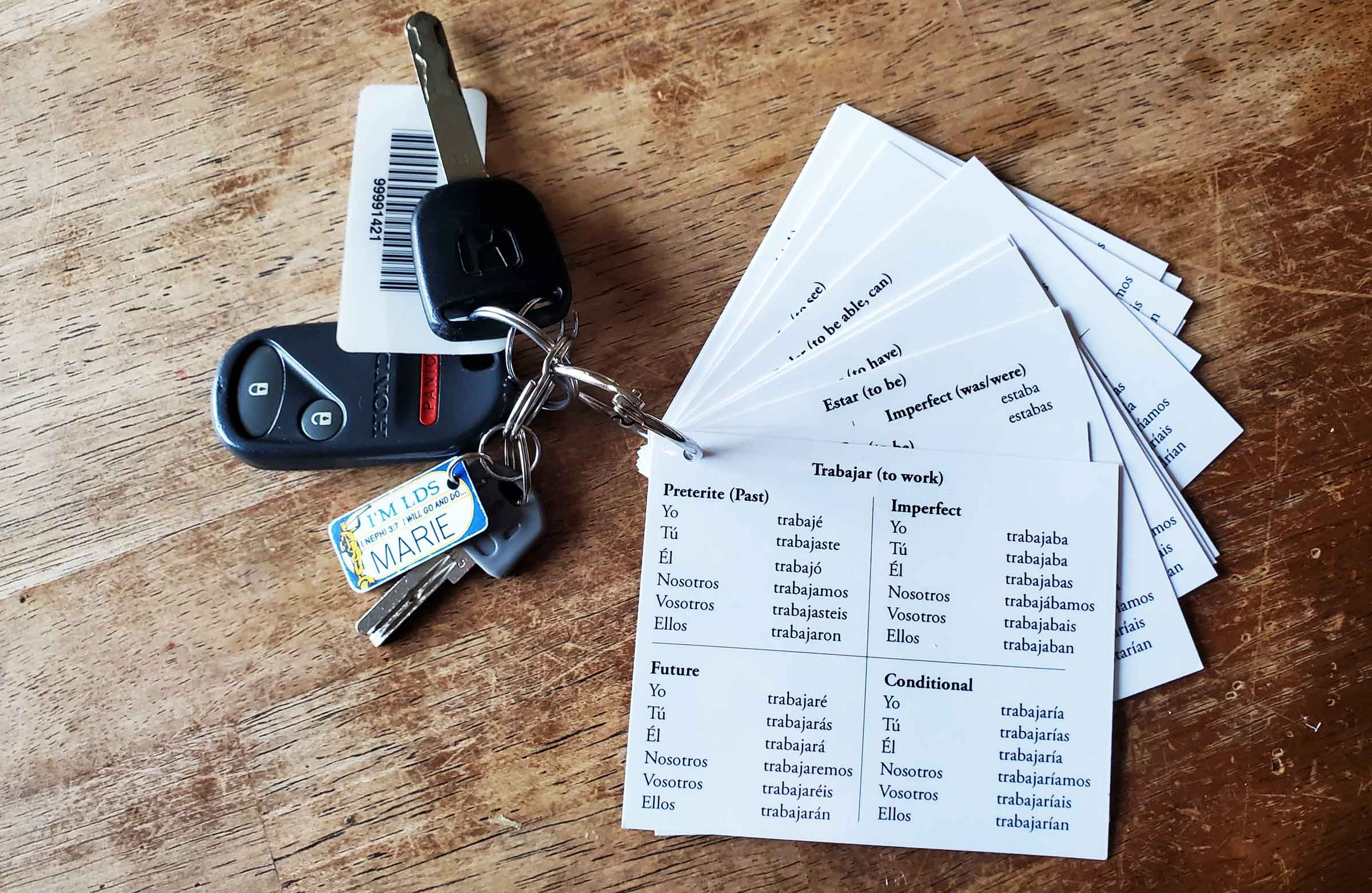 Print 12 Free Common Spanish Verb Conjugation Flash Cards My Silly Squirts