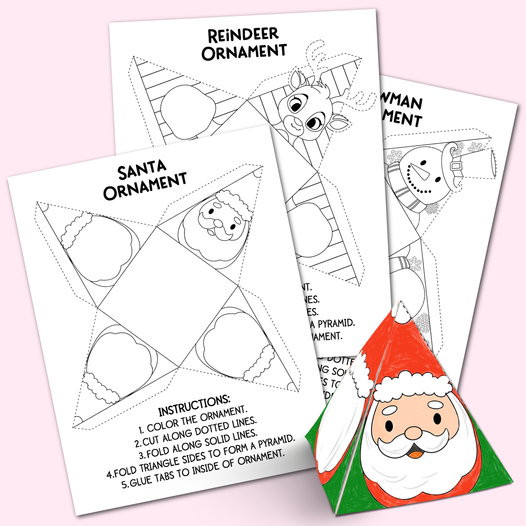 Free Printable Christmas Ornament Templates