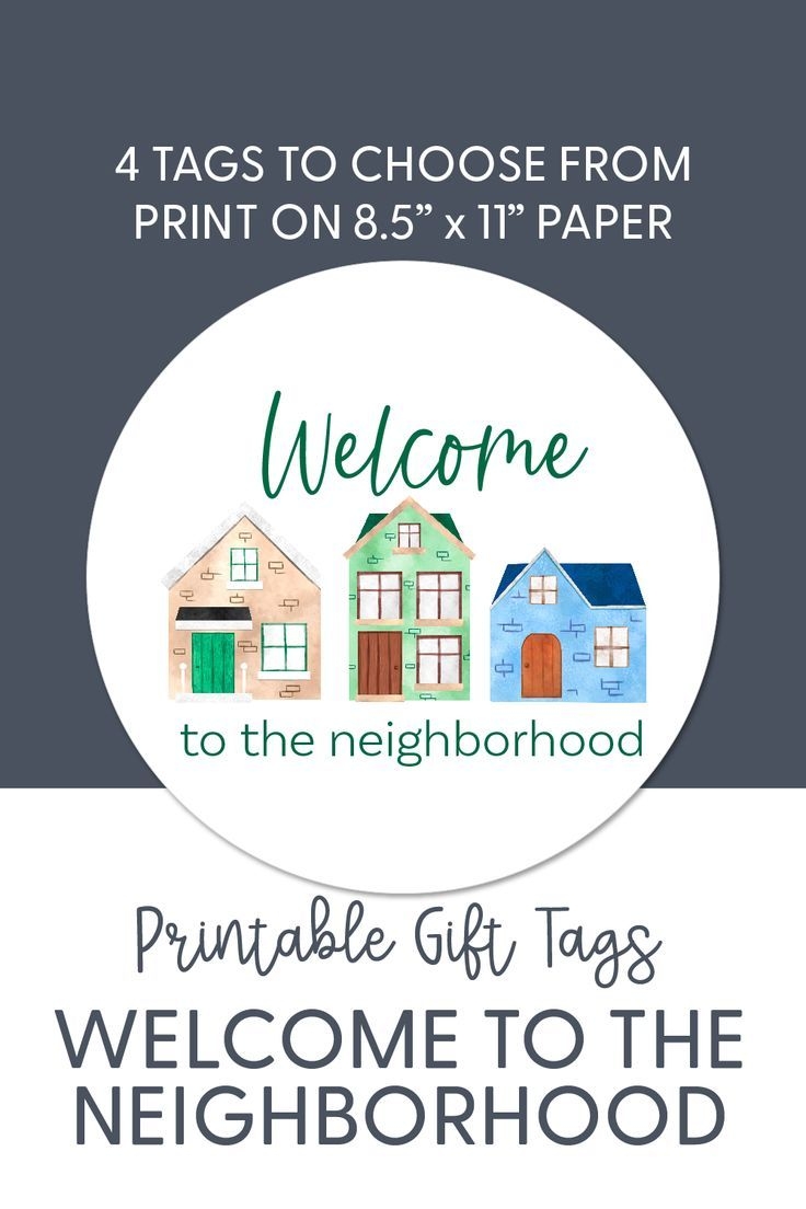Welcome To The Neighborhood Card Printable