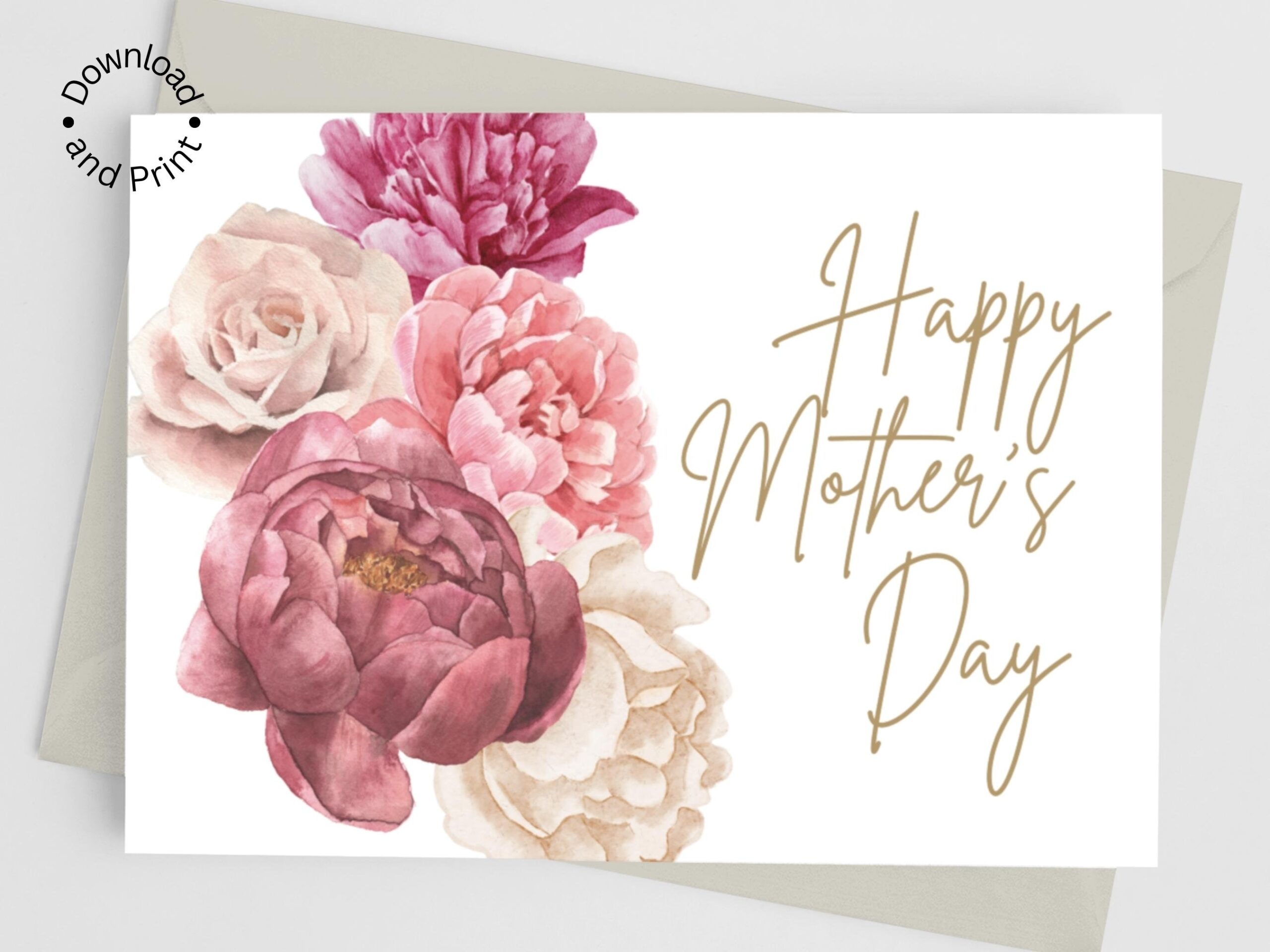 Printable Mother s Day Card Happy Mother s Day INSTANT DOWNLOAD Etsy