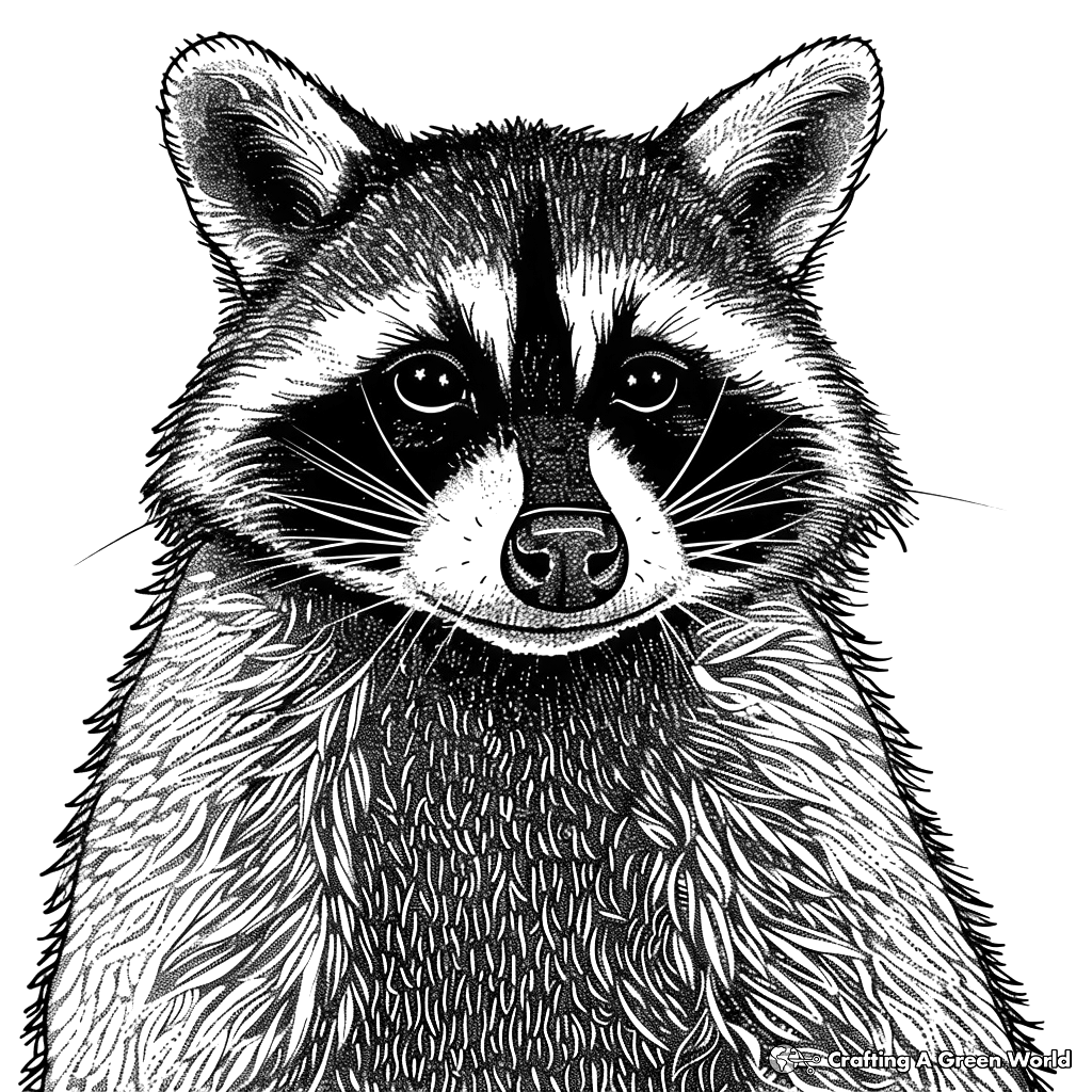 Raccoon Coloring Pages Free Printable 