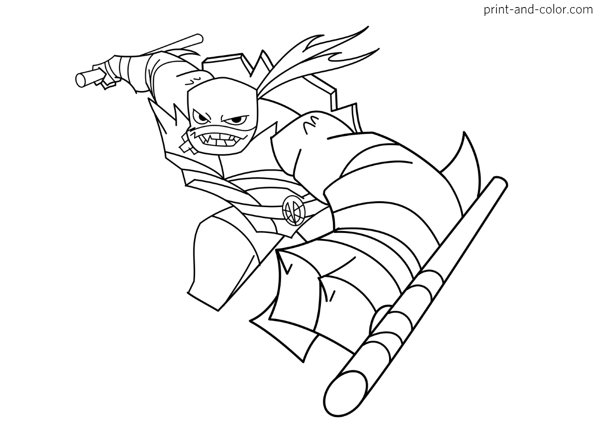 Nickelodeon Teenage Mutant Ninja Turtles Printable Coloring Pages