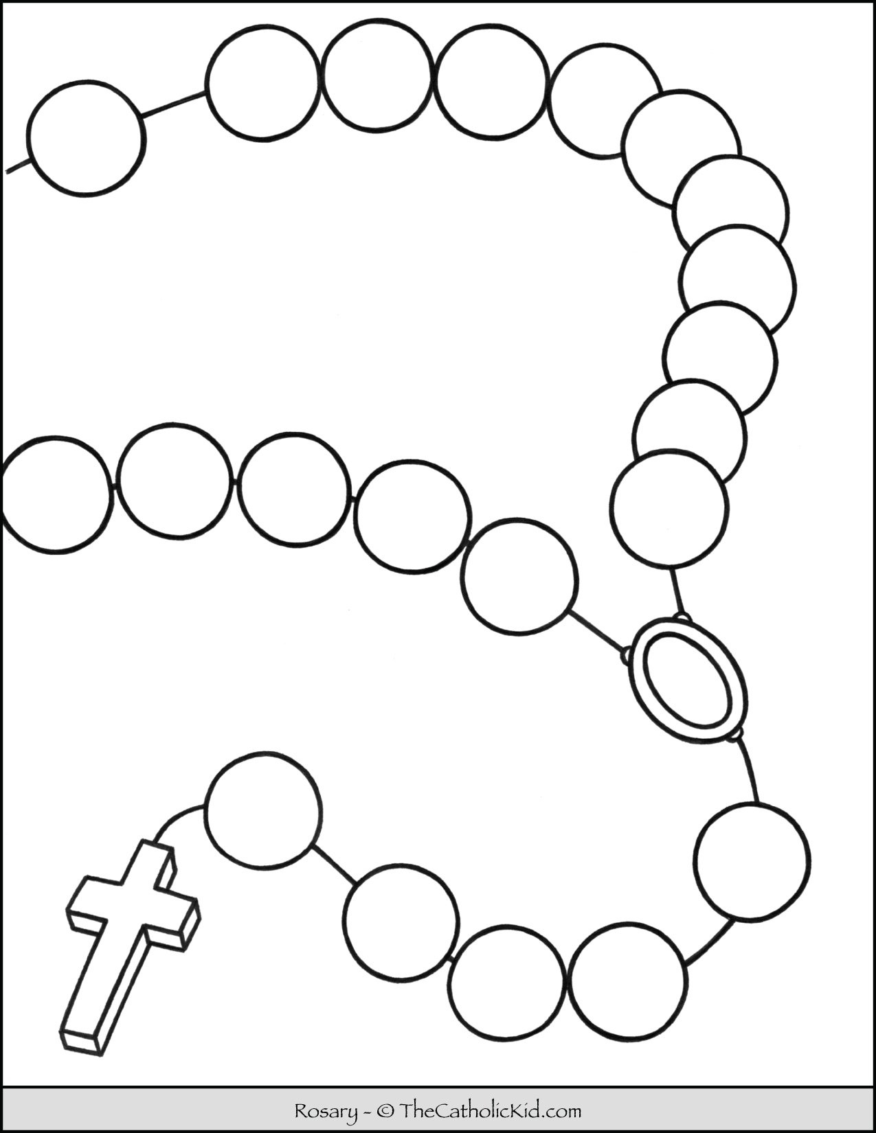 Rosary Coloring Pages The Catholic Kid