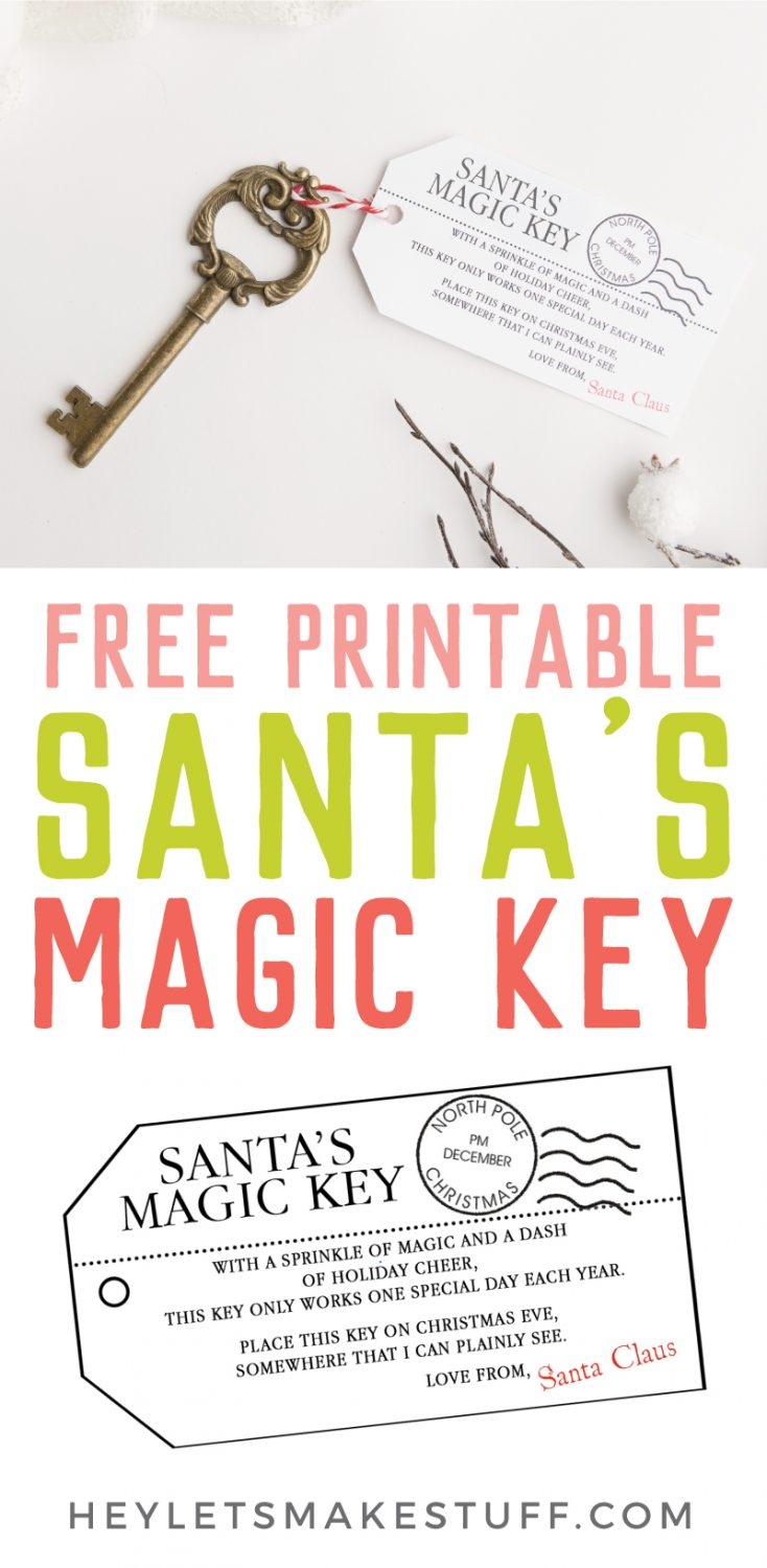 SantaS Magic Key Free Printable