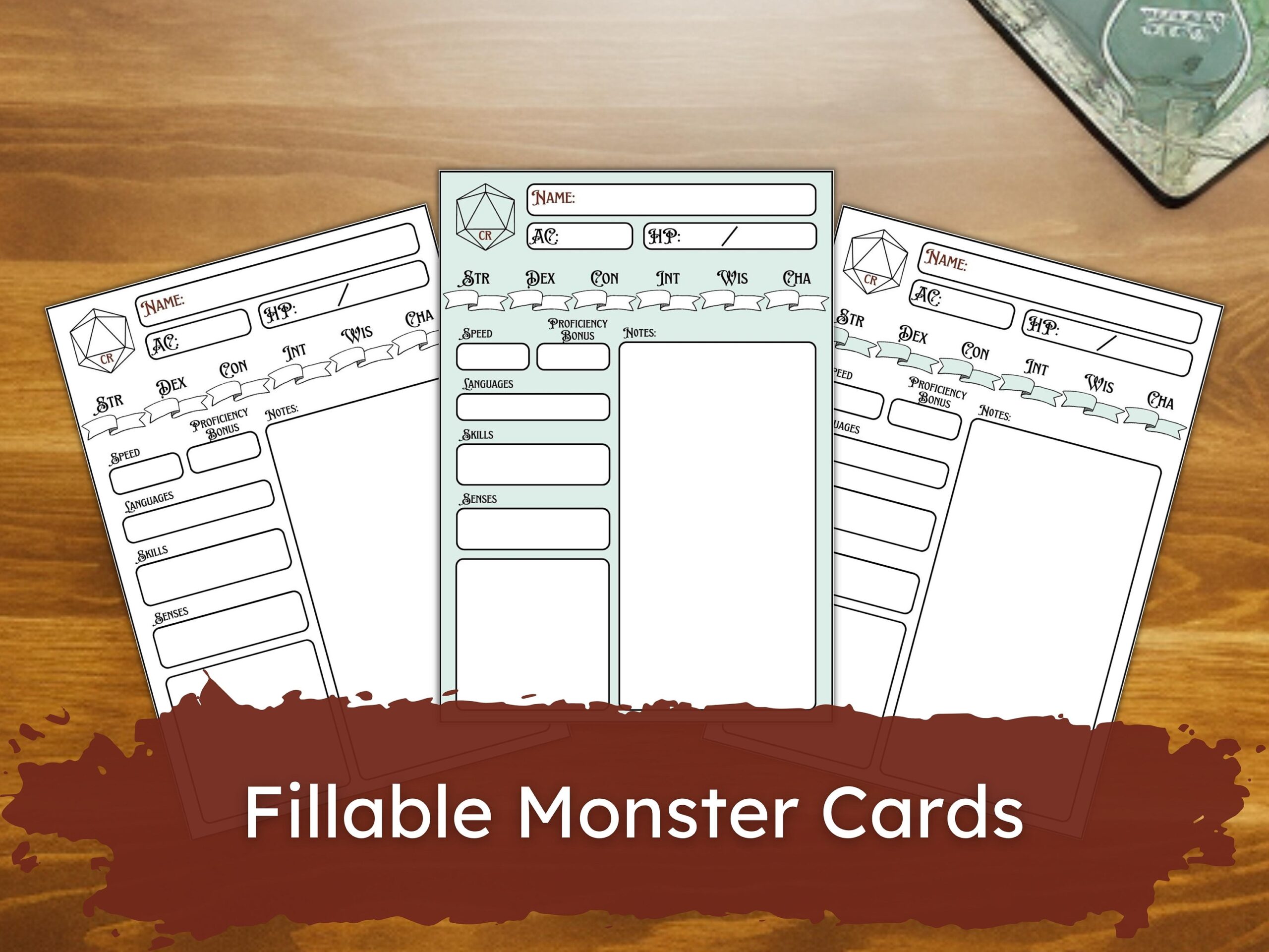 D&D 5E Monster Cards Printable