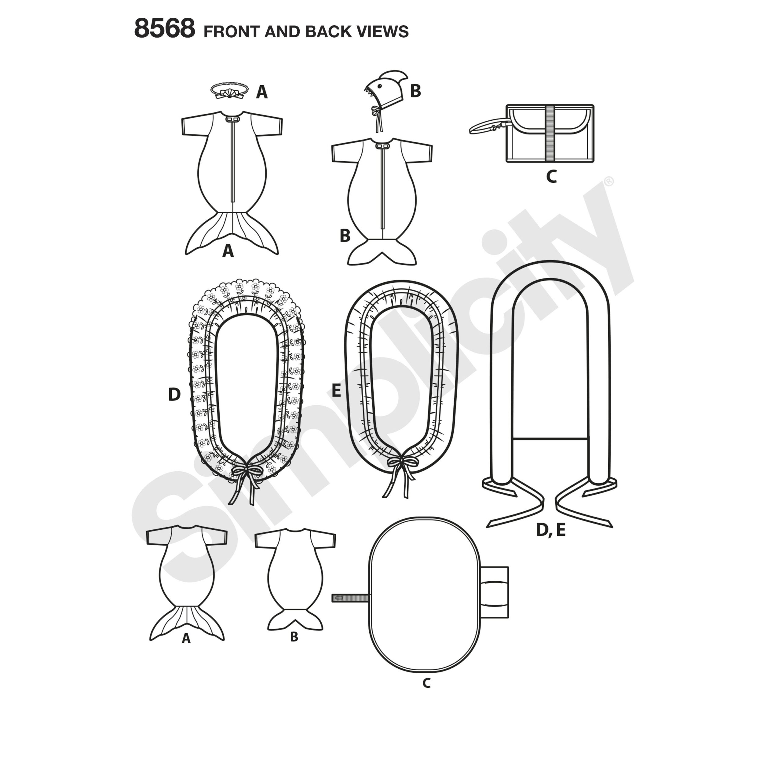 Simplicity Simplicity Pattern 8568 Baby Accessories