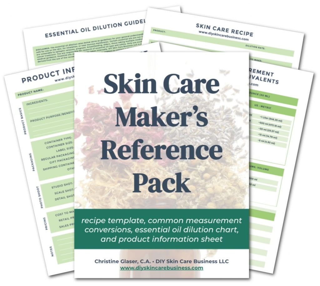 Skin Care Maker s Reference Pack DIY Skin Care Business