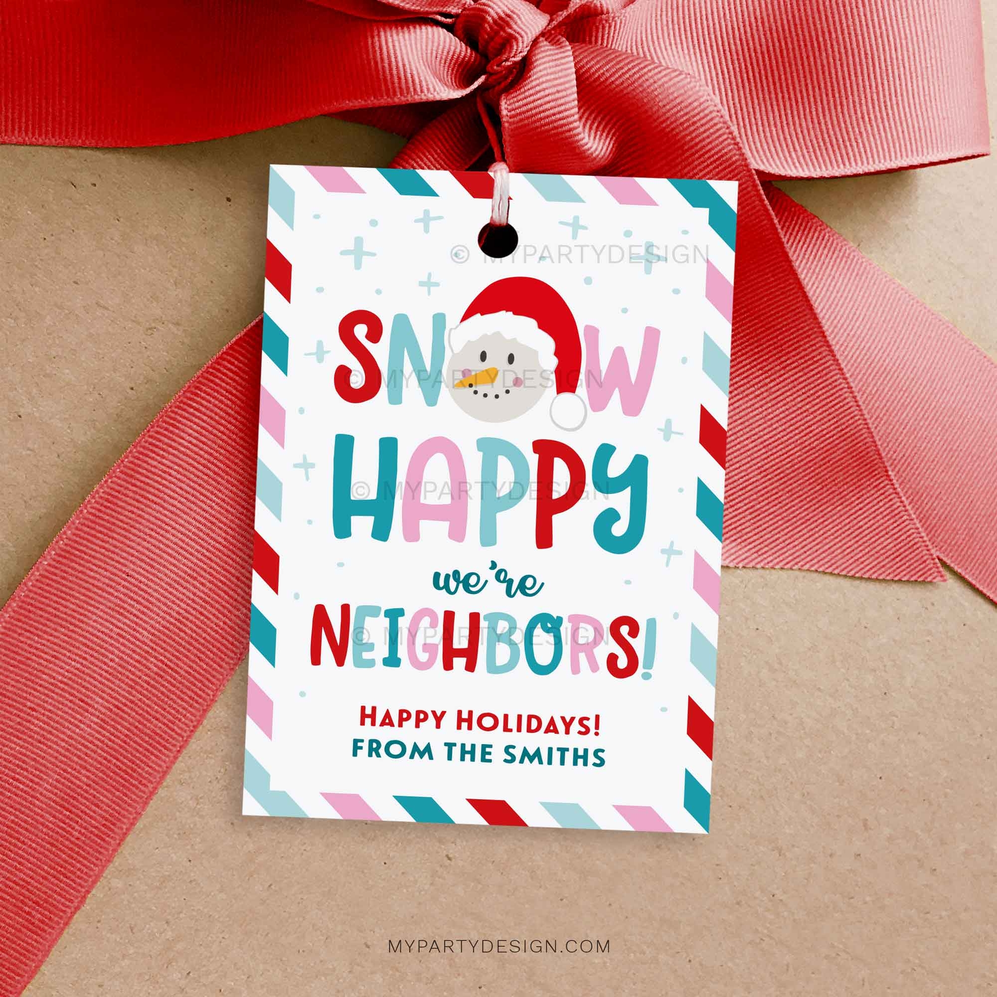 Happy Holidays Gift Tags Printable