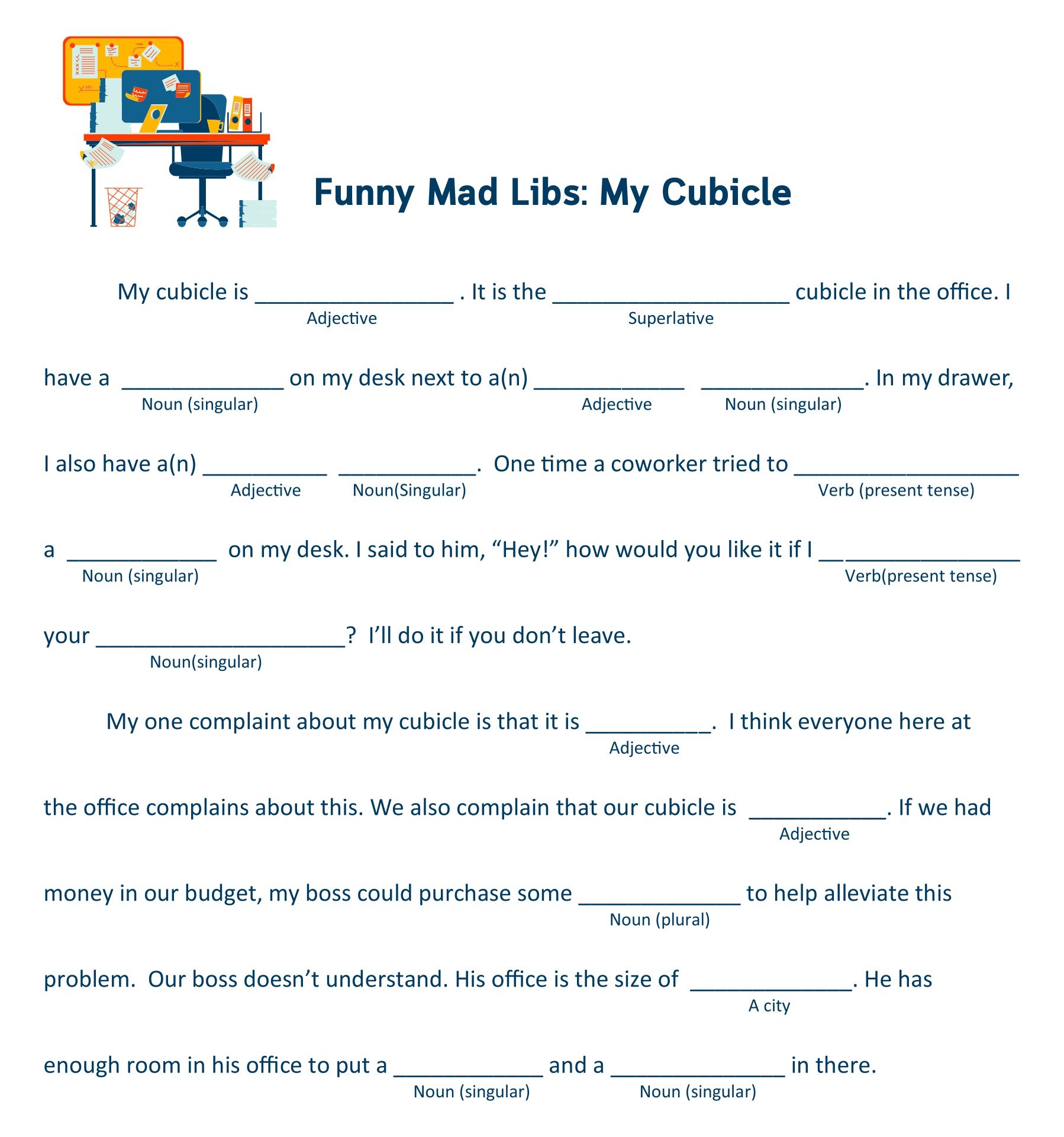 Free Printable Mad Libs For Adults