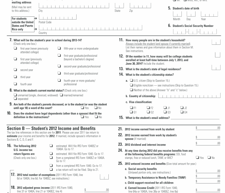 Step by Step Financial Aid Guide For International Students Worksheets Library