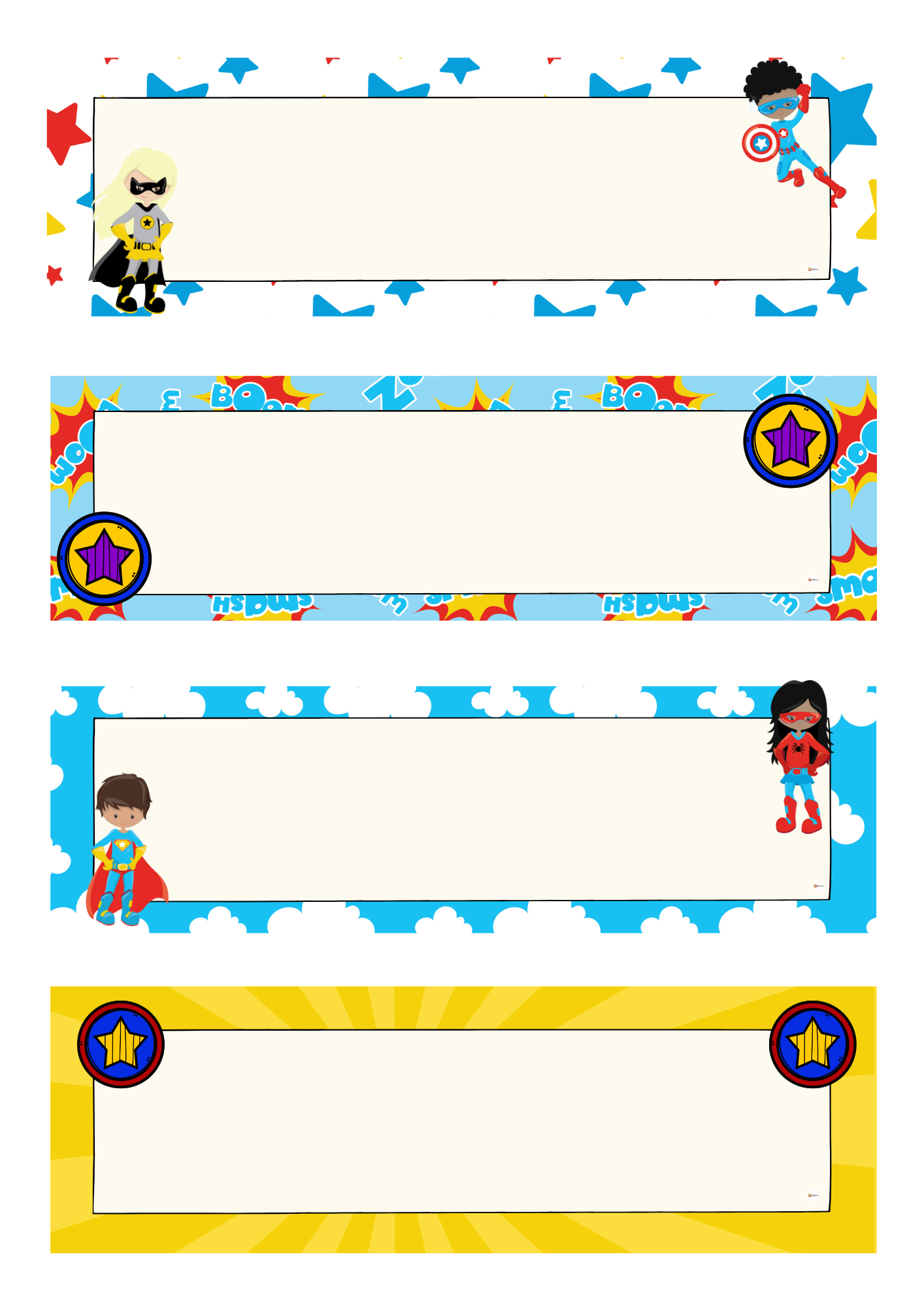 Superhero Theme Decor Bundle Name Tags And Labels Editable Made By Teachers