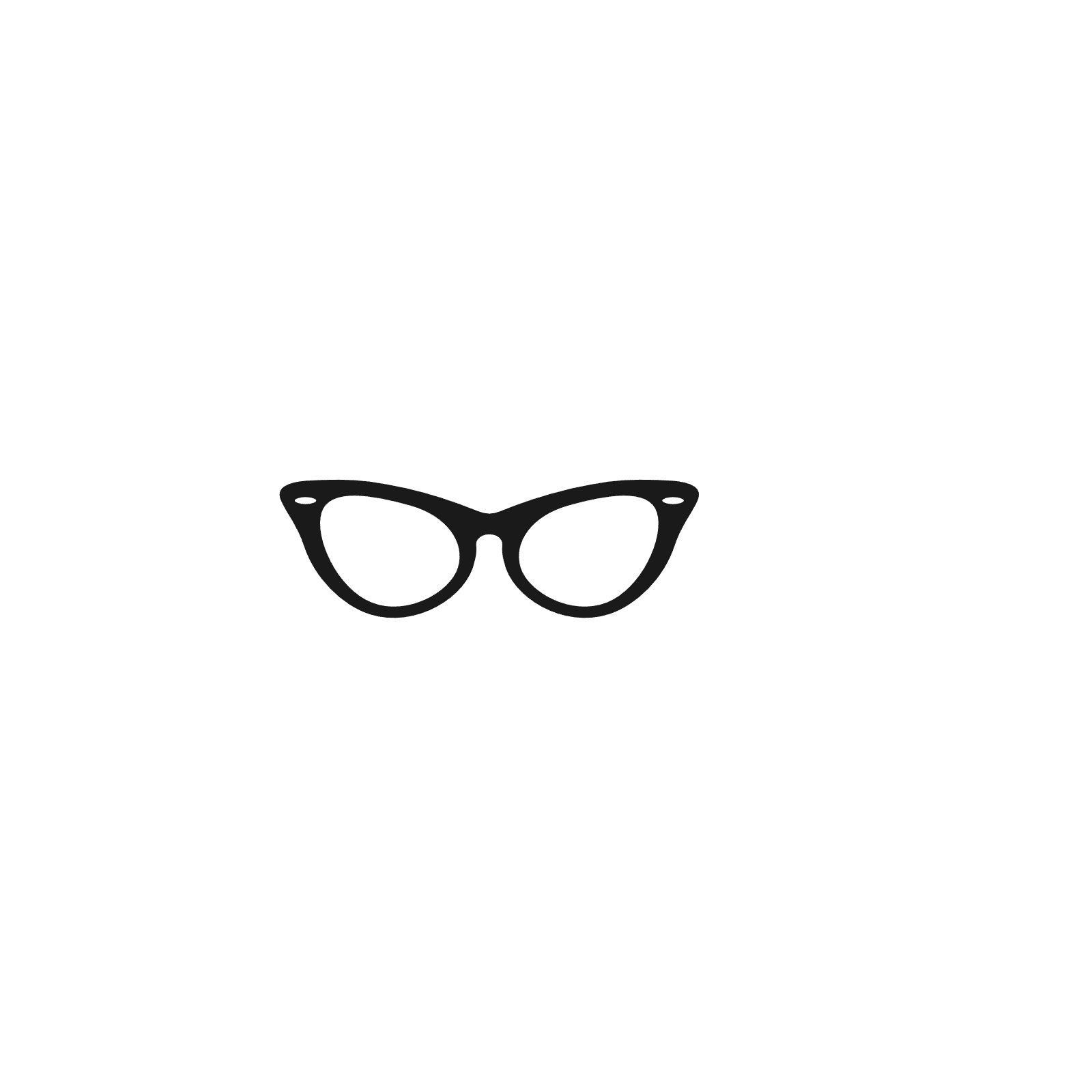 Swirly Eyeglasses Fashion Free Svg File SVG Heart