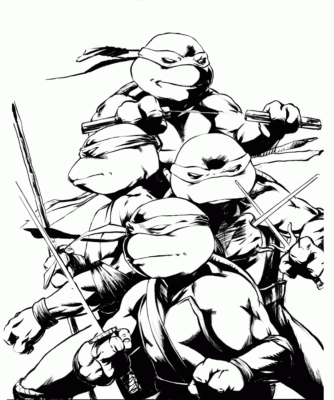  Teenage Mutant Ninja Turtles Coloring Pages Books 100 FREE And Printable 