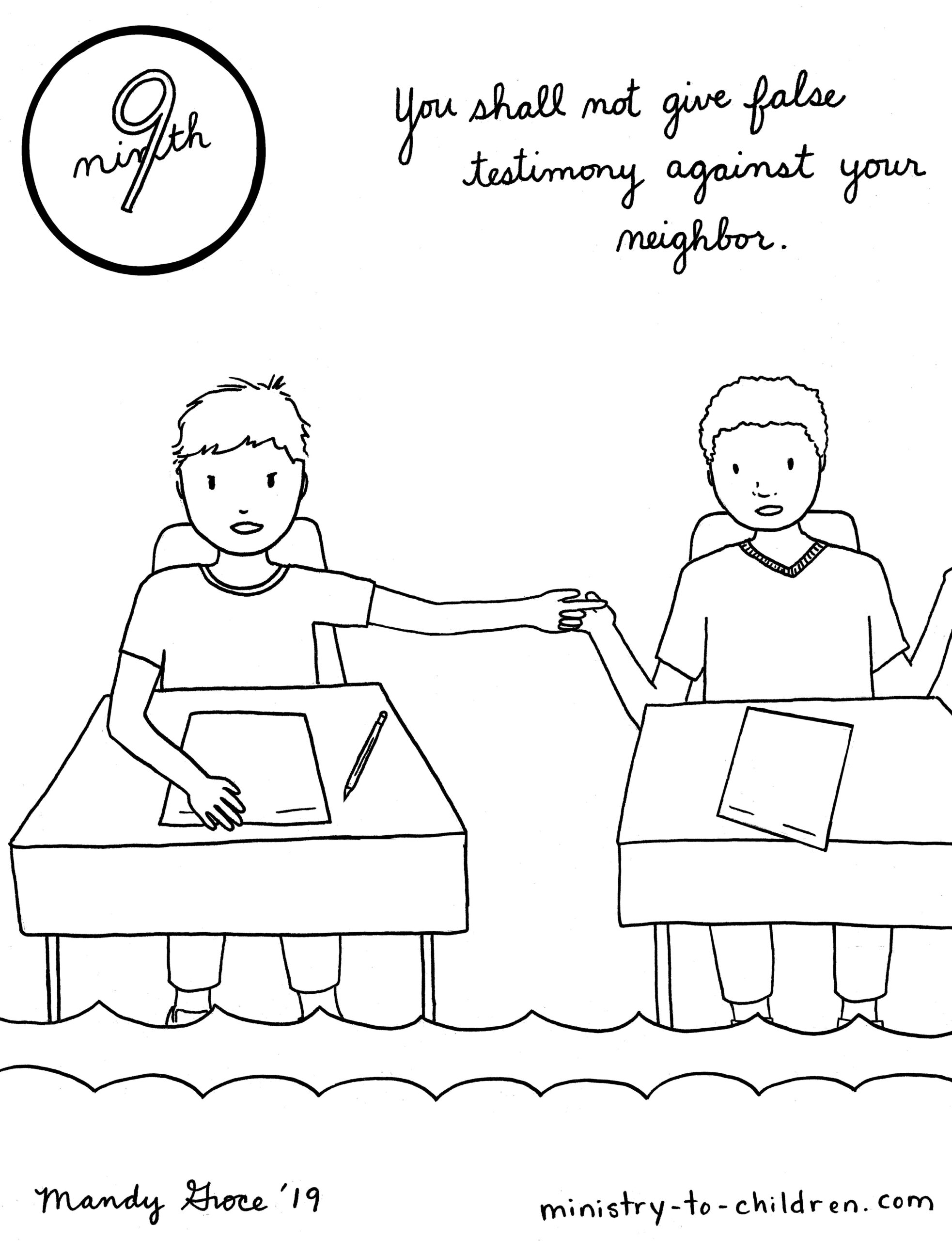Tell The Truth Lesson 10 In The Ten Commandments For Kids