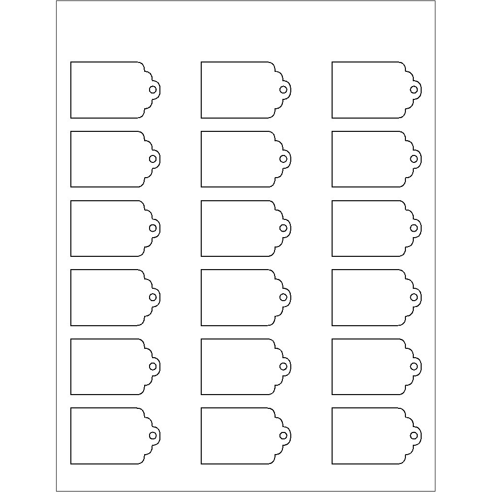 Template For Avery 22848 Printable Tags With Strings 2 X 1 1 4 Avery
