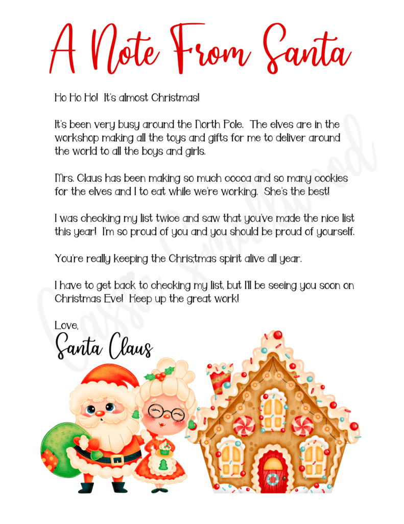 THE CUTEST Letters From Santa Cassie Smallwood