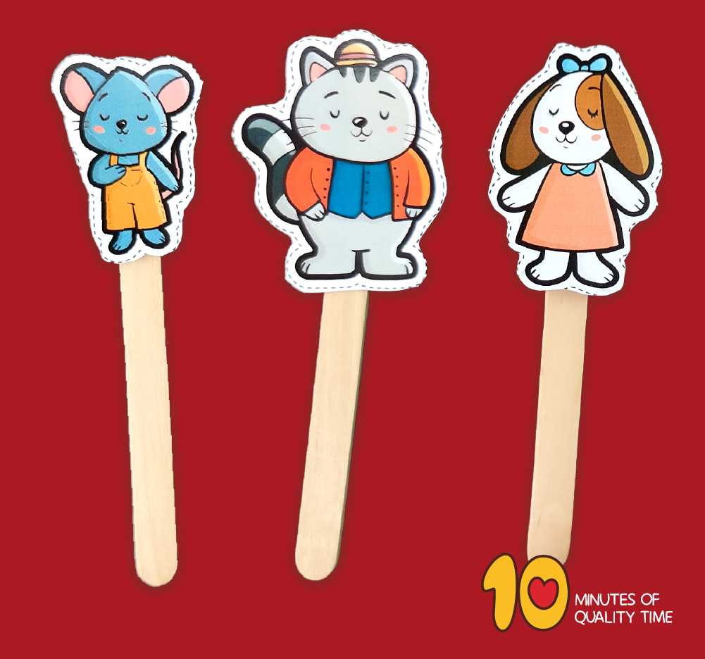 Little Red Hen Printable Puppets