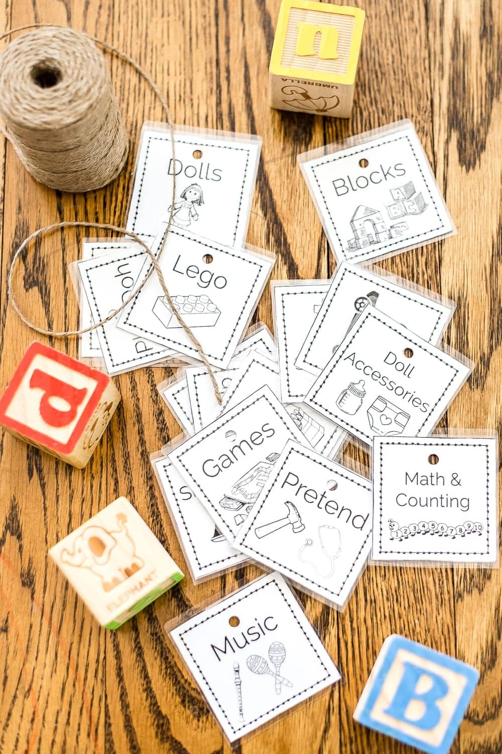 Toy Organization Printable Labels And Playroom Storage Bless er House