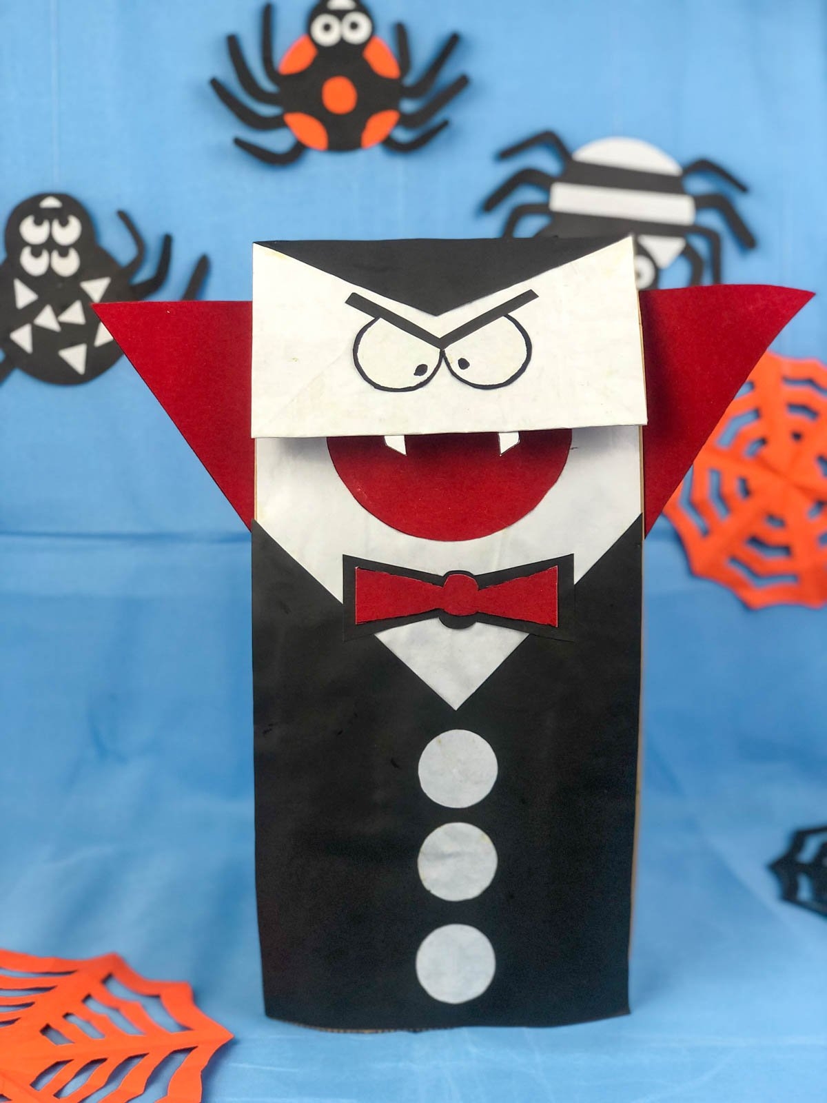 Vampire Paper Bag Halloween Craft For Kids Play Party Plan