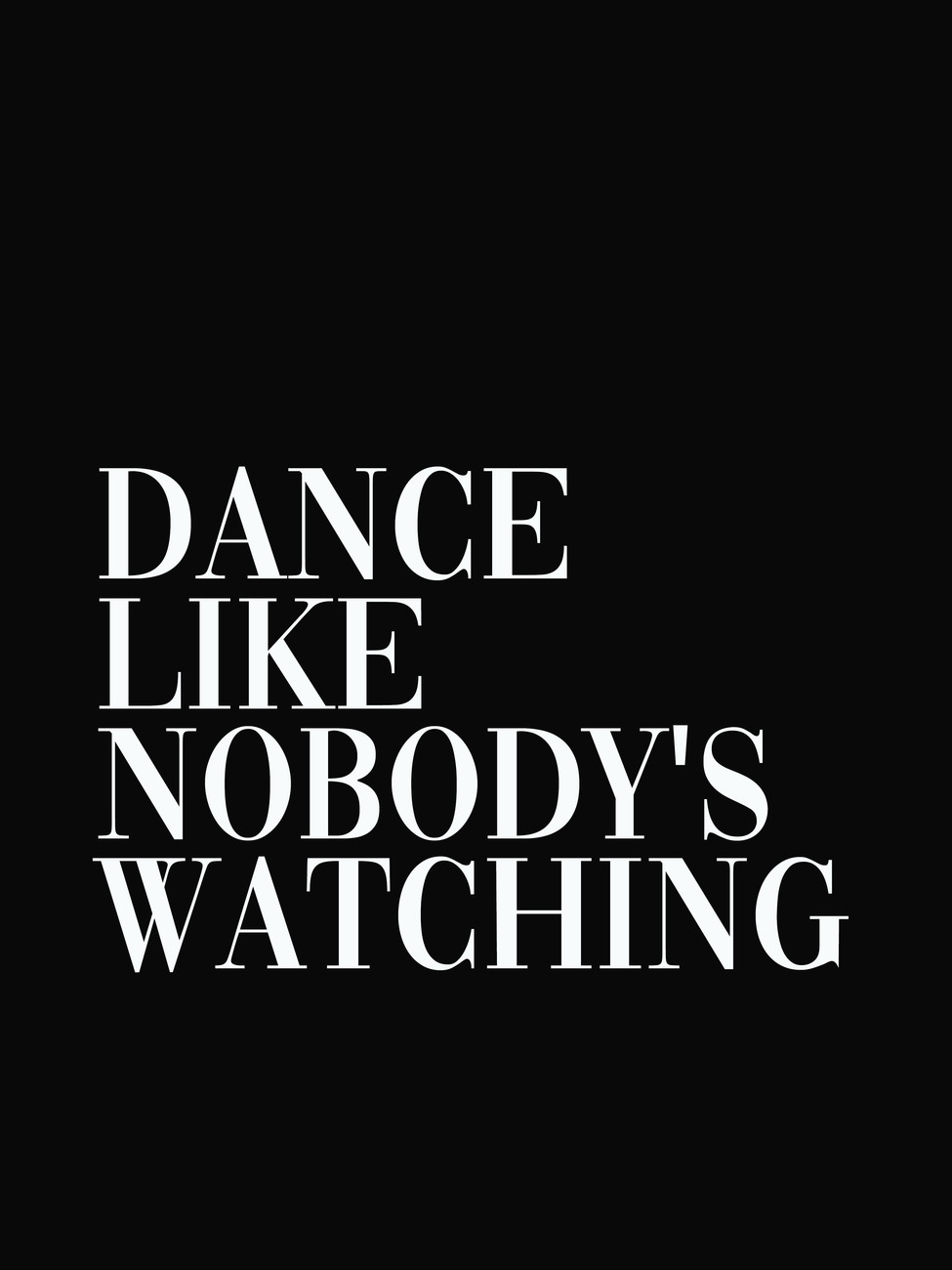 Wall Art Print Dance Like Nobodys Watching Finlay Noa Europosters