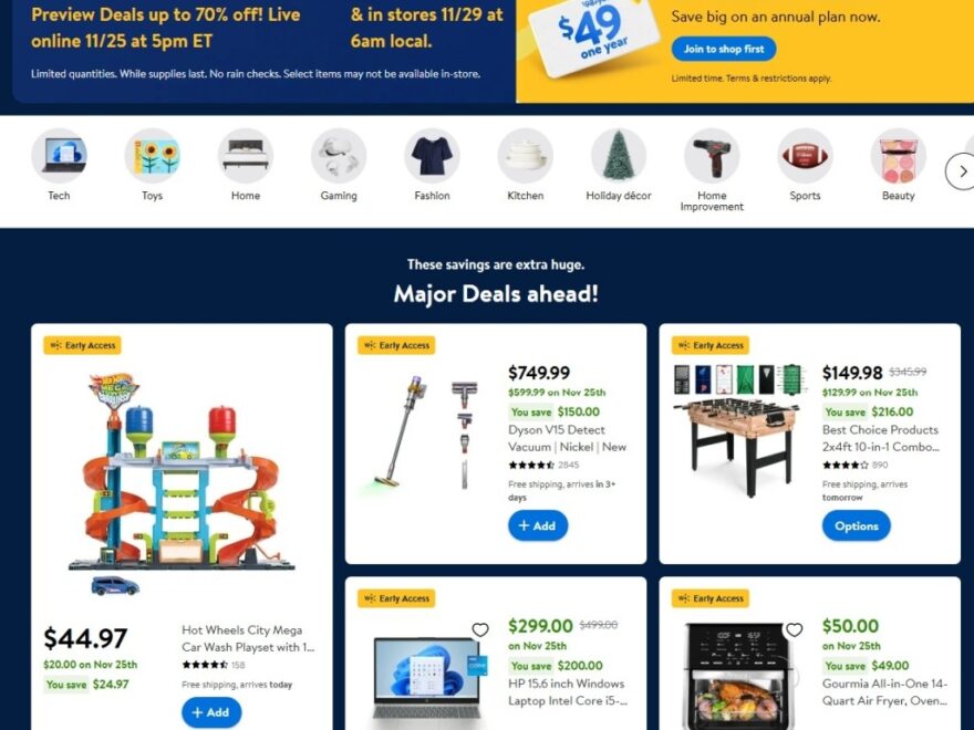 Walmart Black Friday 2025 Ad Deals Store Hours