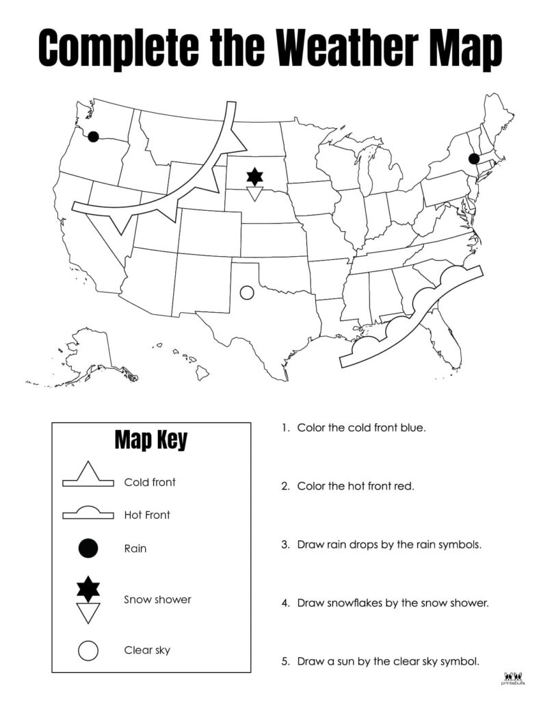 Weather Worksheets Printables 50 FREE Pages Printabulls