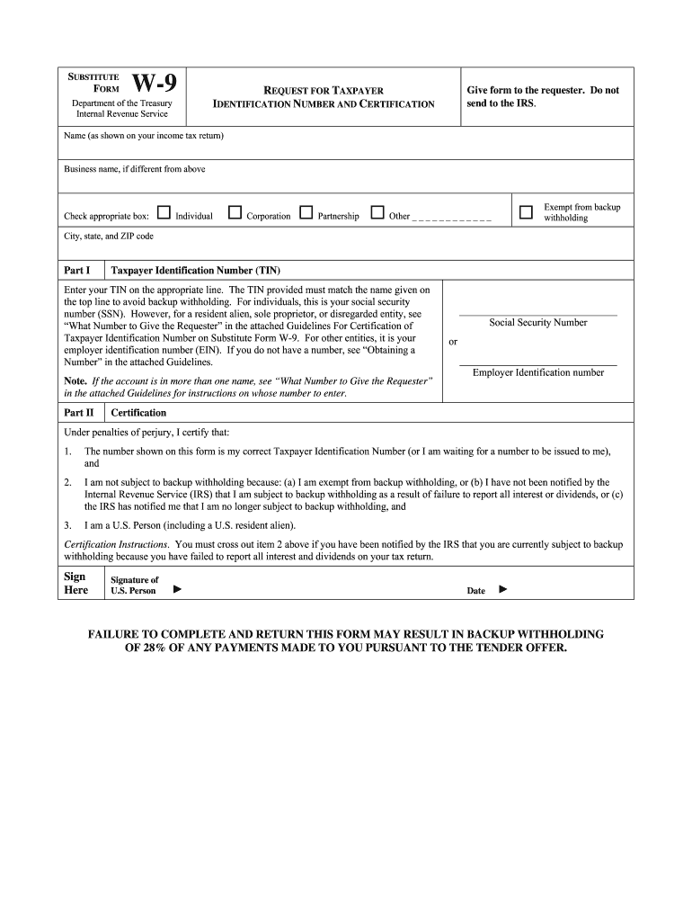 What Is A W9 Fill Out Sign Online DocHub