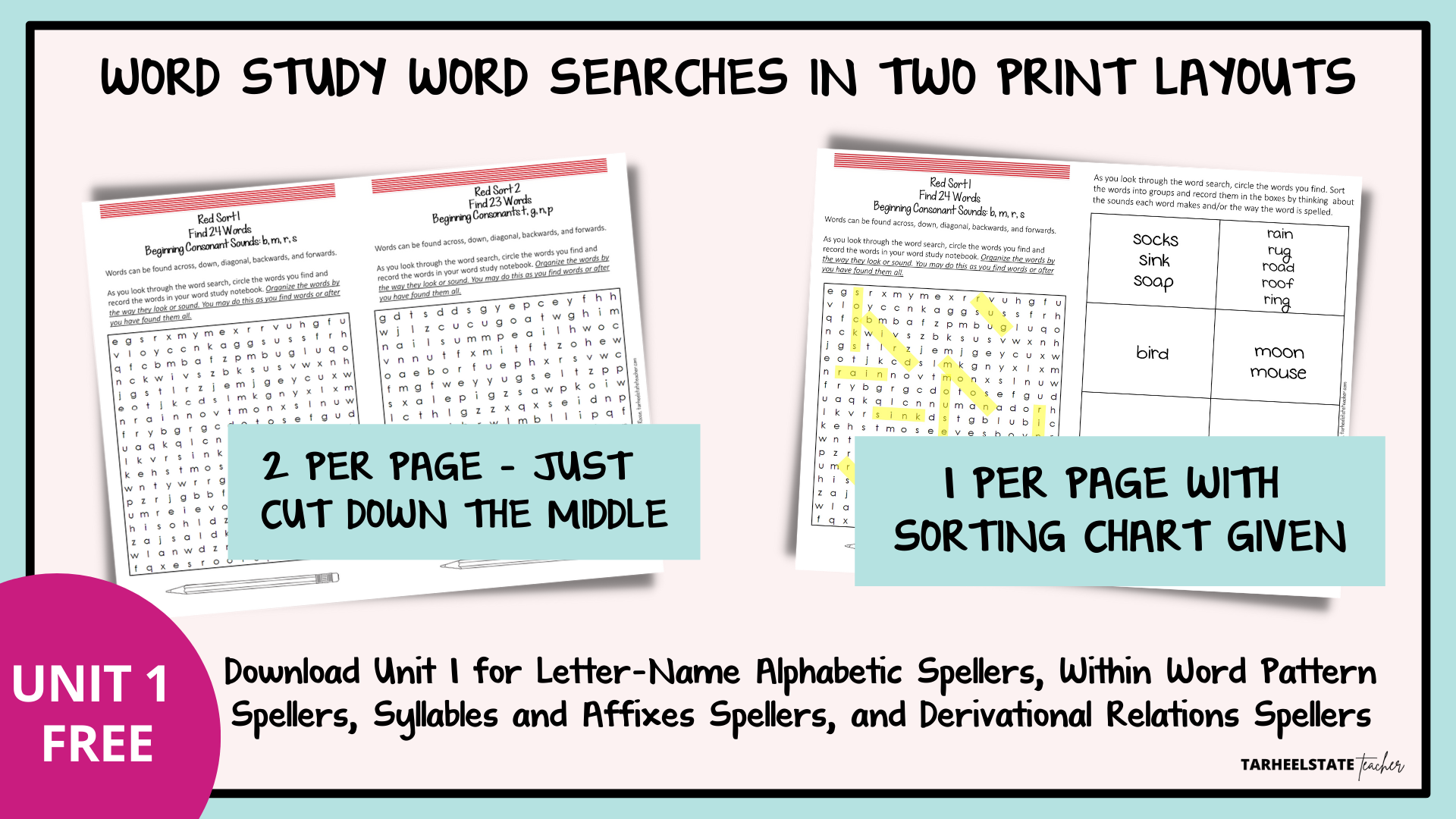 Words Their Way Weekly Schedule Printable