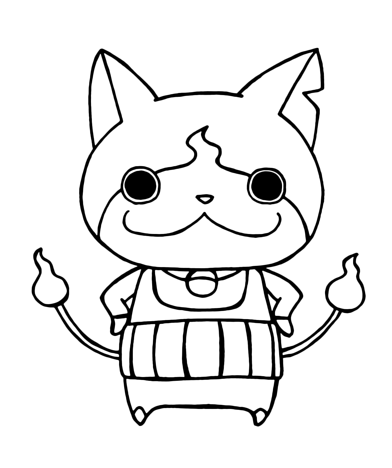 Yo kai Watch Yo Kai Jibanyan With His Arms On His Hips