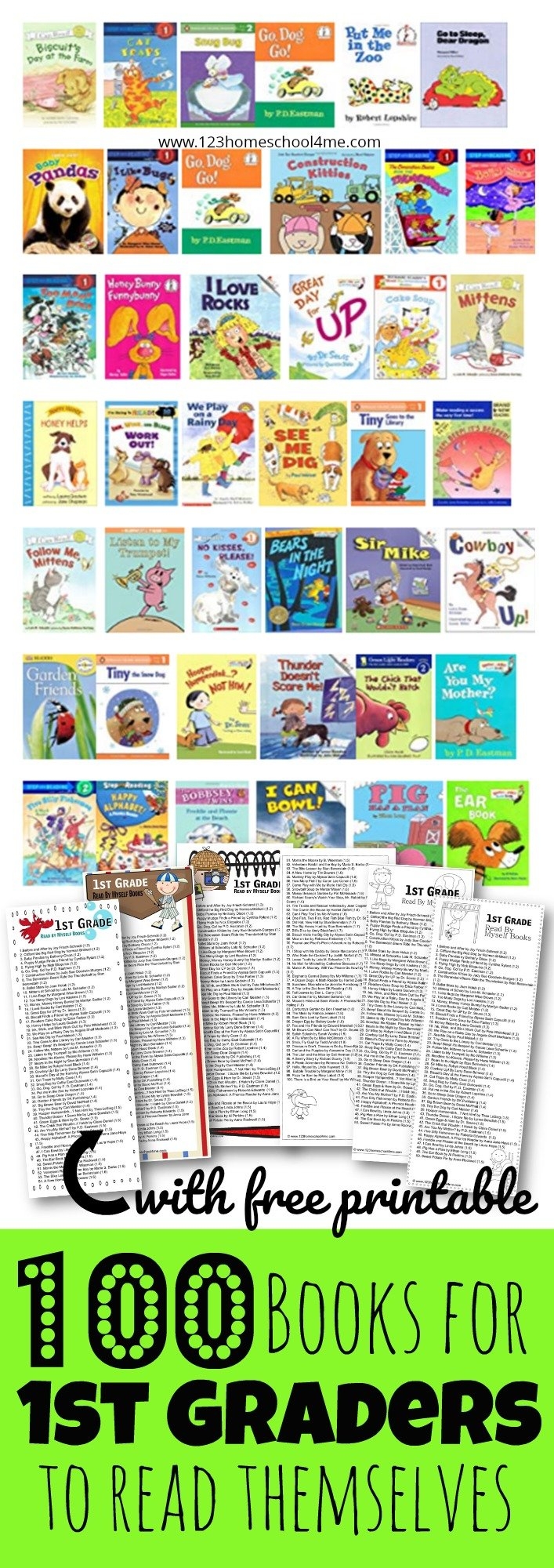  100 FUN 1st Grade Reading Level Books Free Printable Pdf 