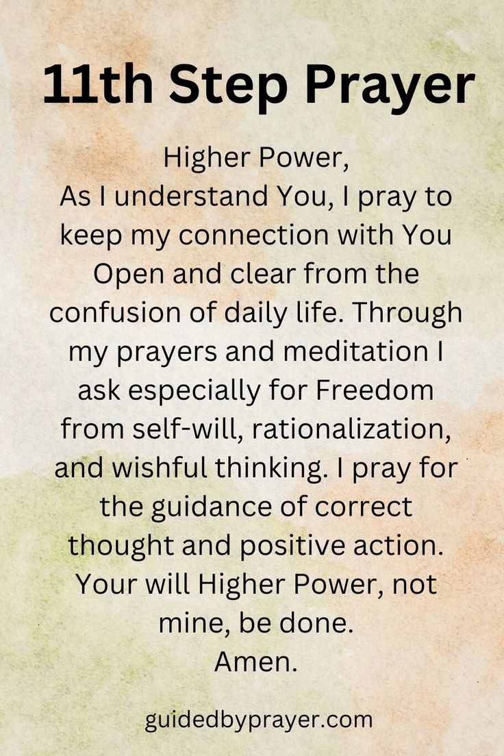 11th Step Prayer